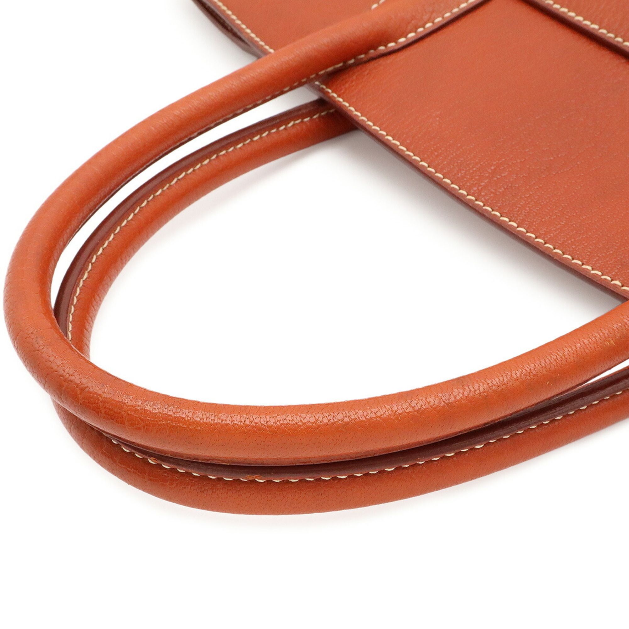 Chevre Leather Handbag (Pre-Owned) - Hermes - Modalova