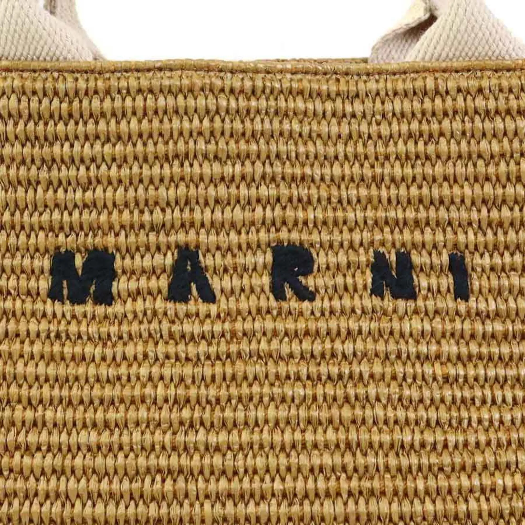 Raffia Canvas Handbag Shoulder Bag (Pre-Owned) - Marni - Modalova