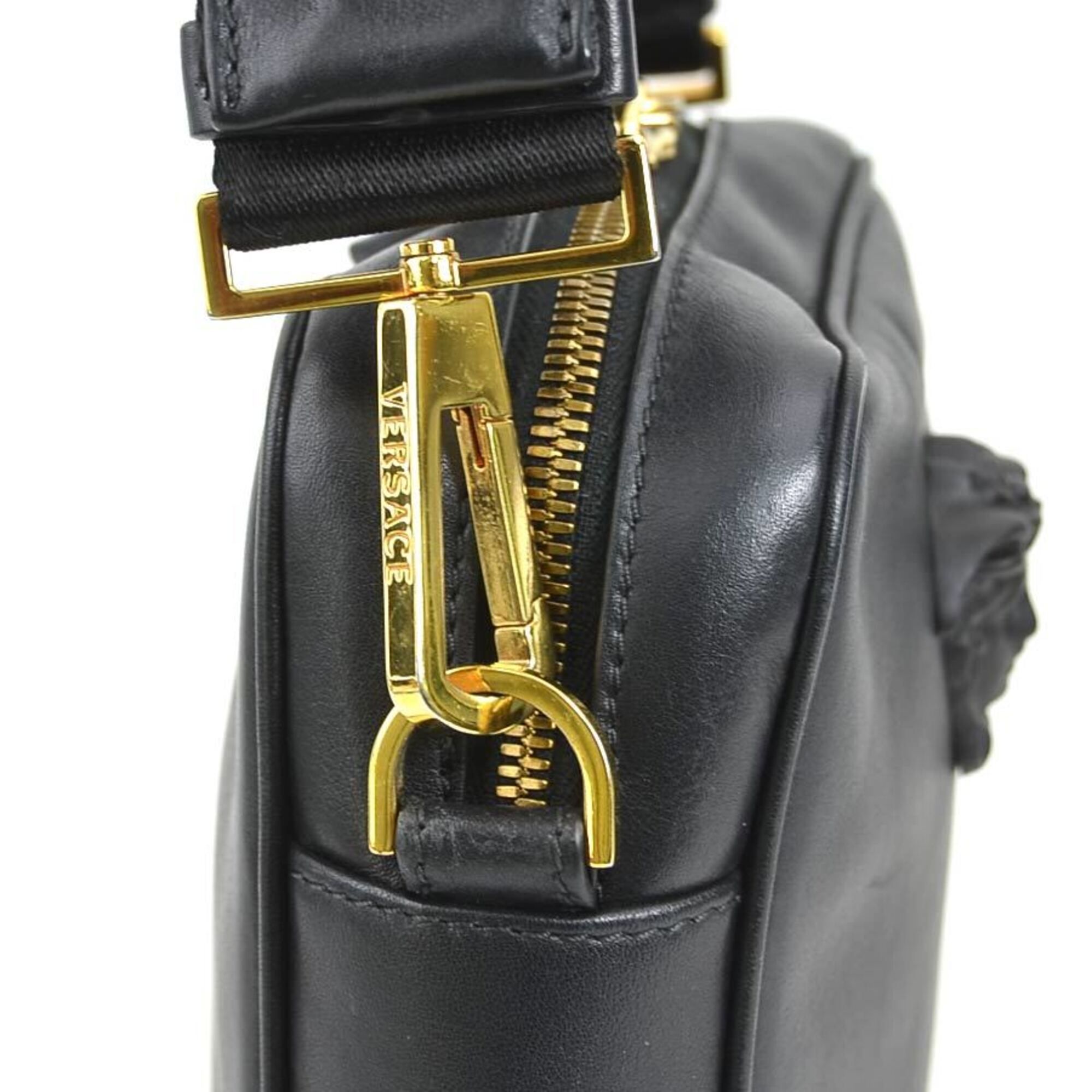 Leather Shoulder Bag (Pre-Owned) - Versace - Modalova