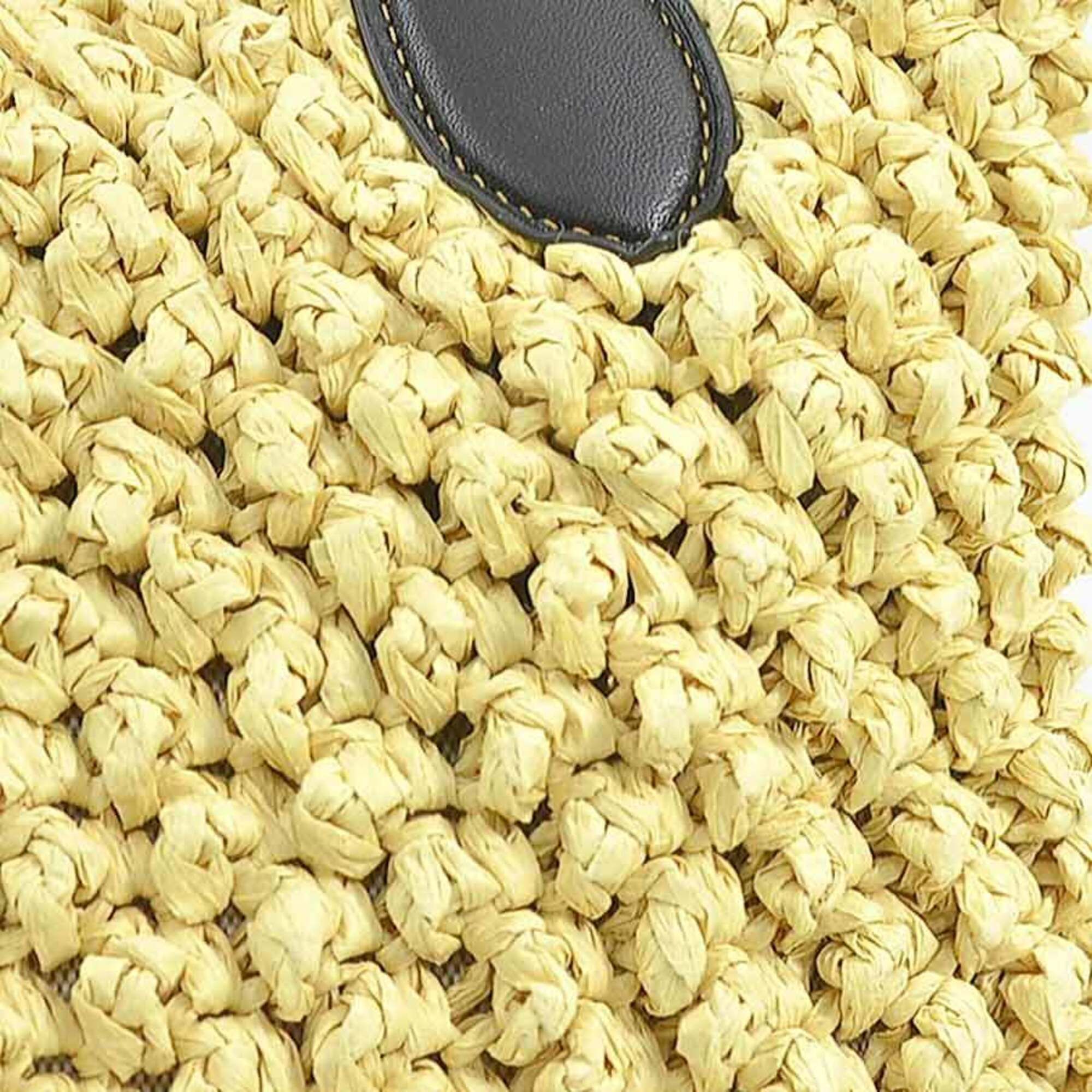 Raffia Leather Handbag Pouch (Pre-Owned) - Coach - Modalova
