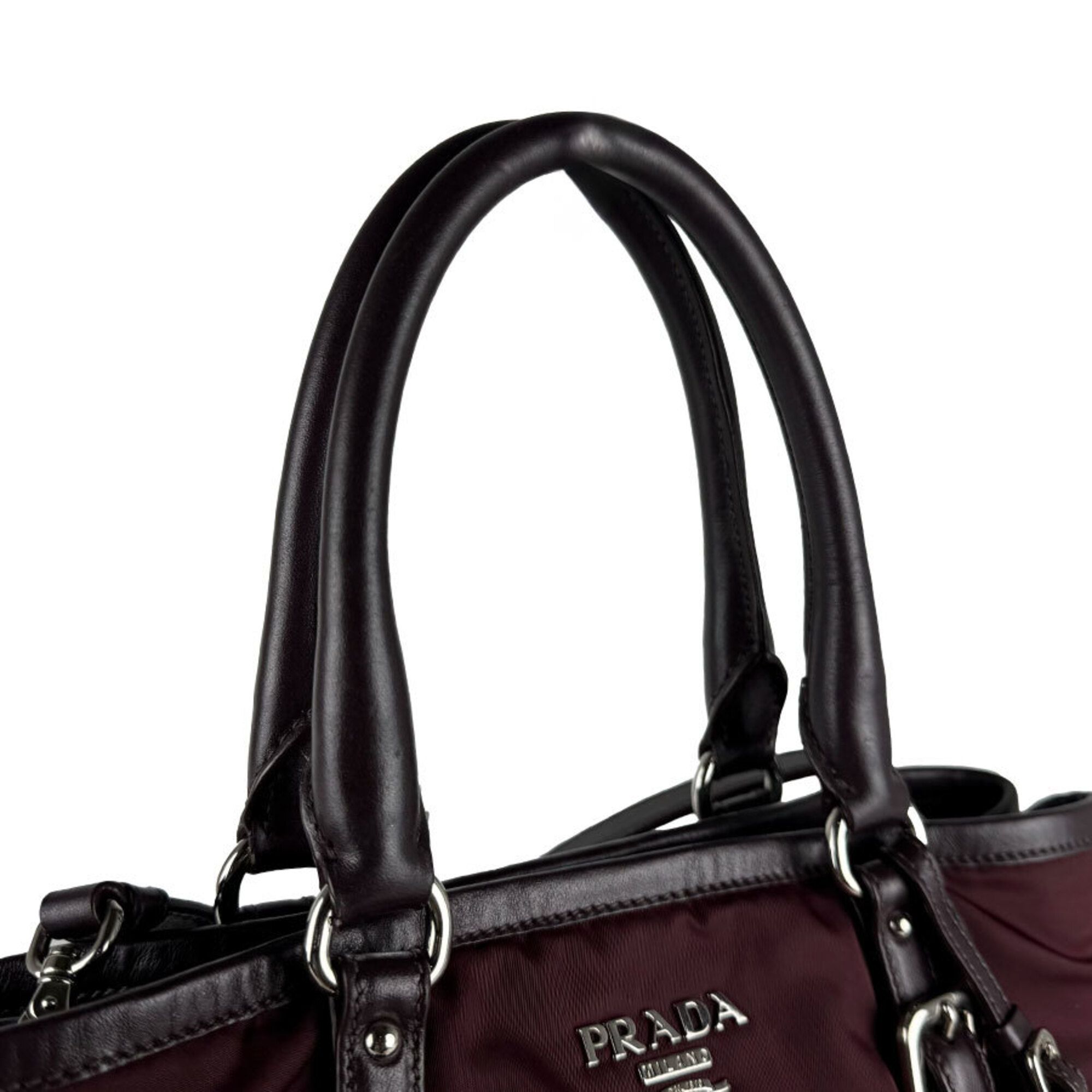 Nylon Leather Handbag Shoulder Bag (Pre-Owned) - Prada - Modalova