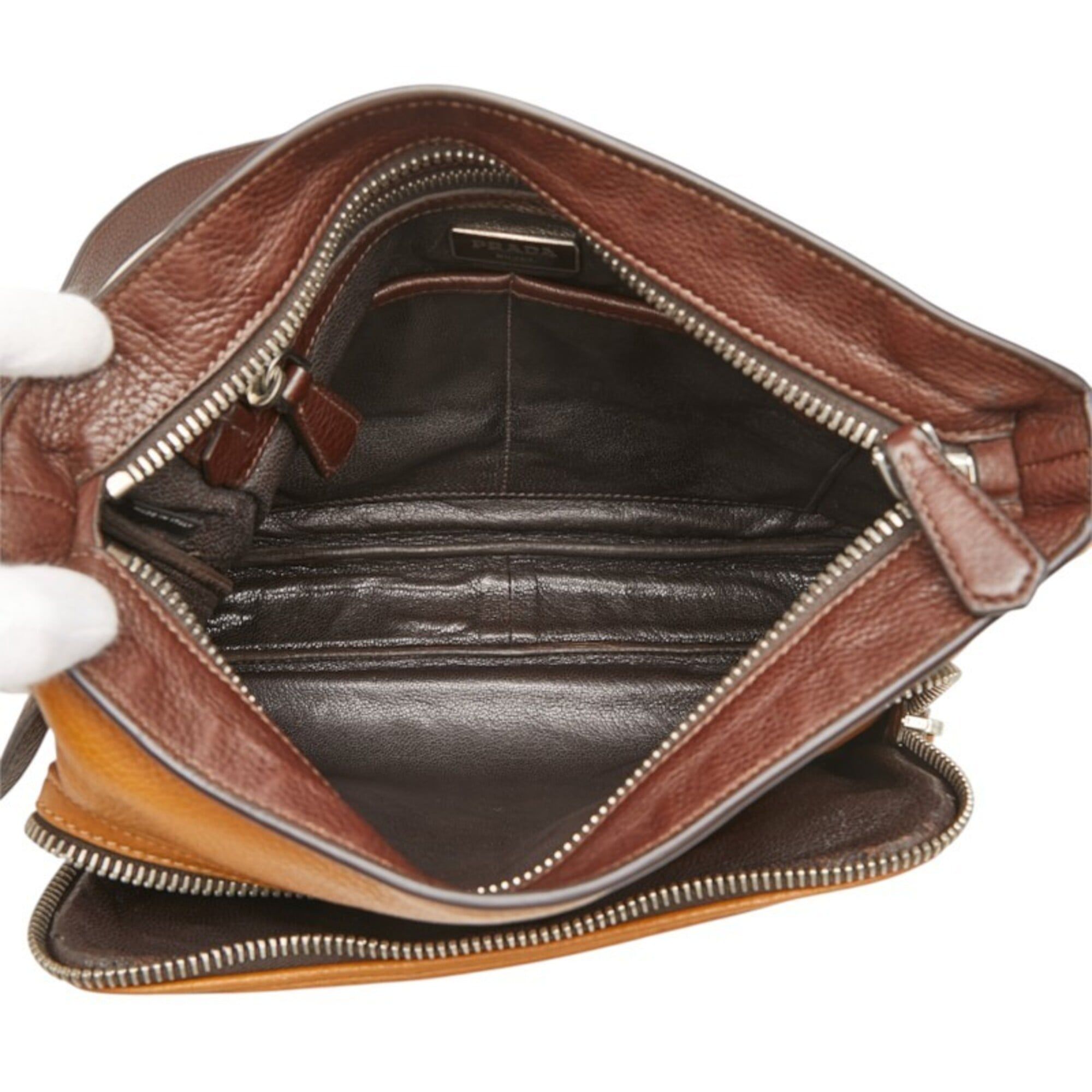 Leather Shoulder Bag (Pre-Owned) - Prada - Modalova