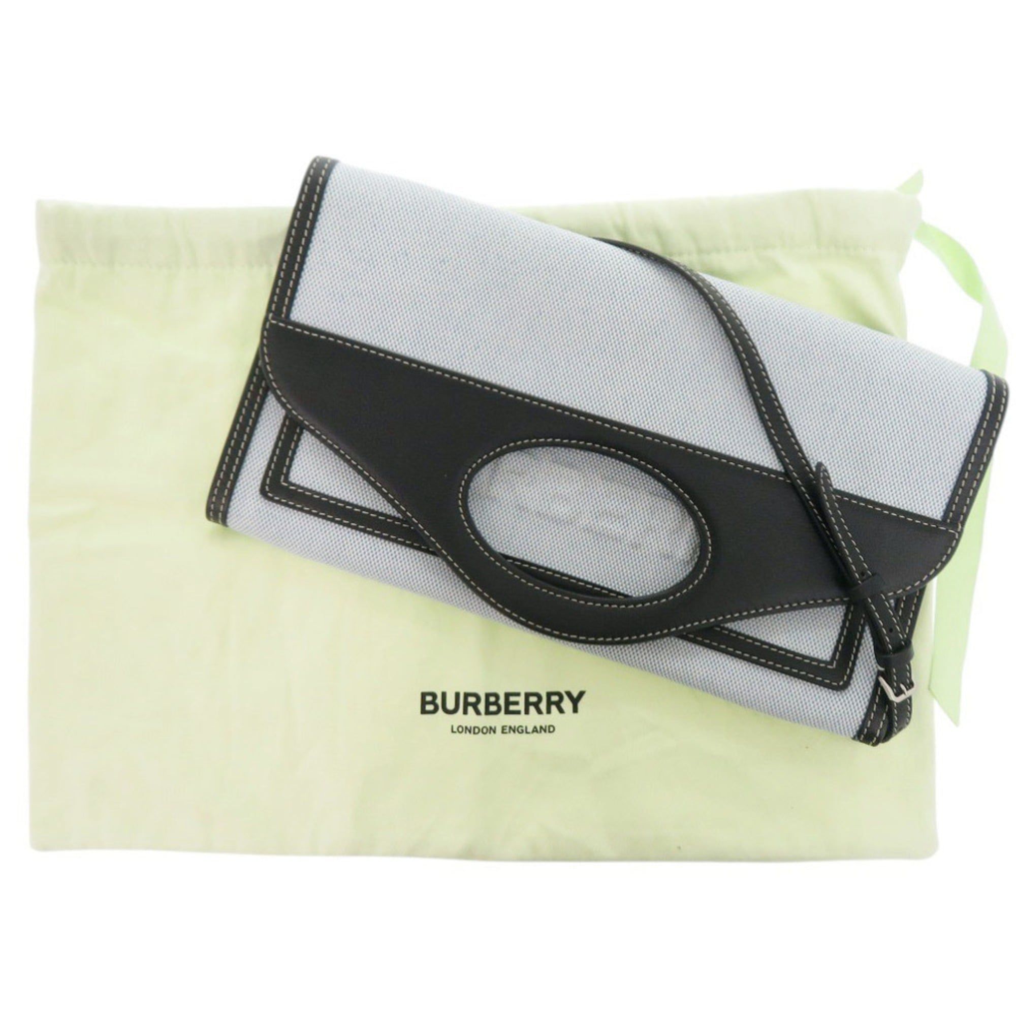 Canvas Leather Shoulder Bag (Pre-Owned) - Burberry - Modalova