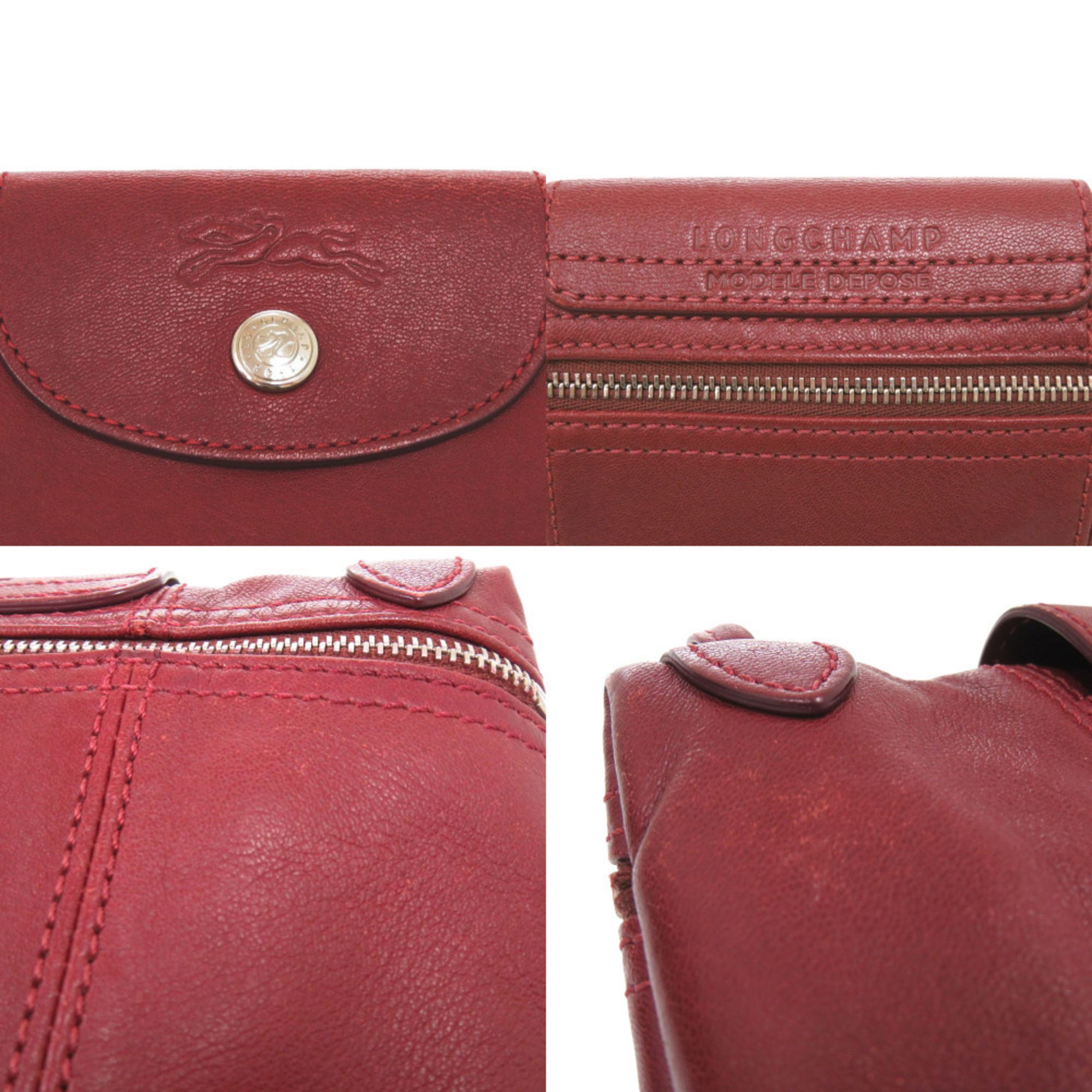 Le Pliage Leather Shoulder Bag (Pre-Owned) - Longchamp - Modalova