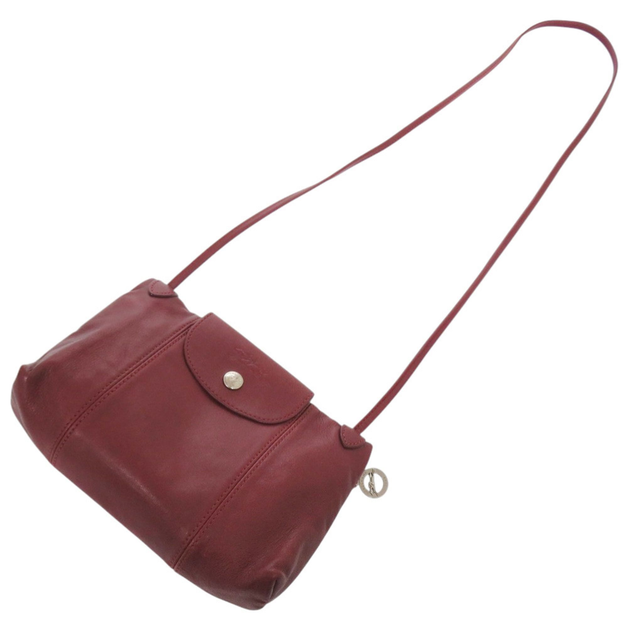 Le Pliage Leather Shoulder Bag (Pre-Owned) - Longchamp - Modalova