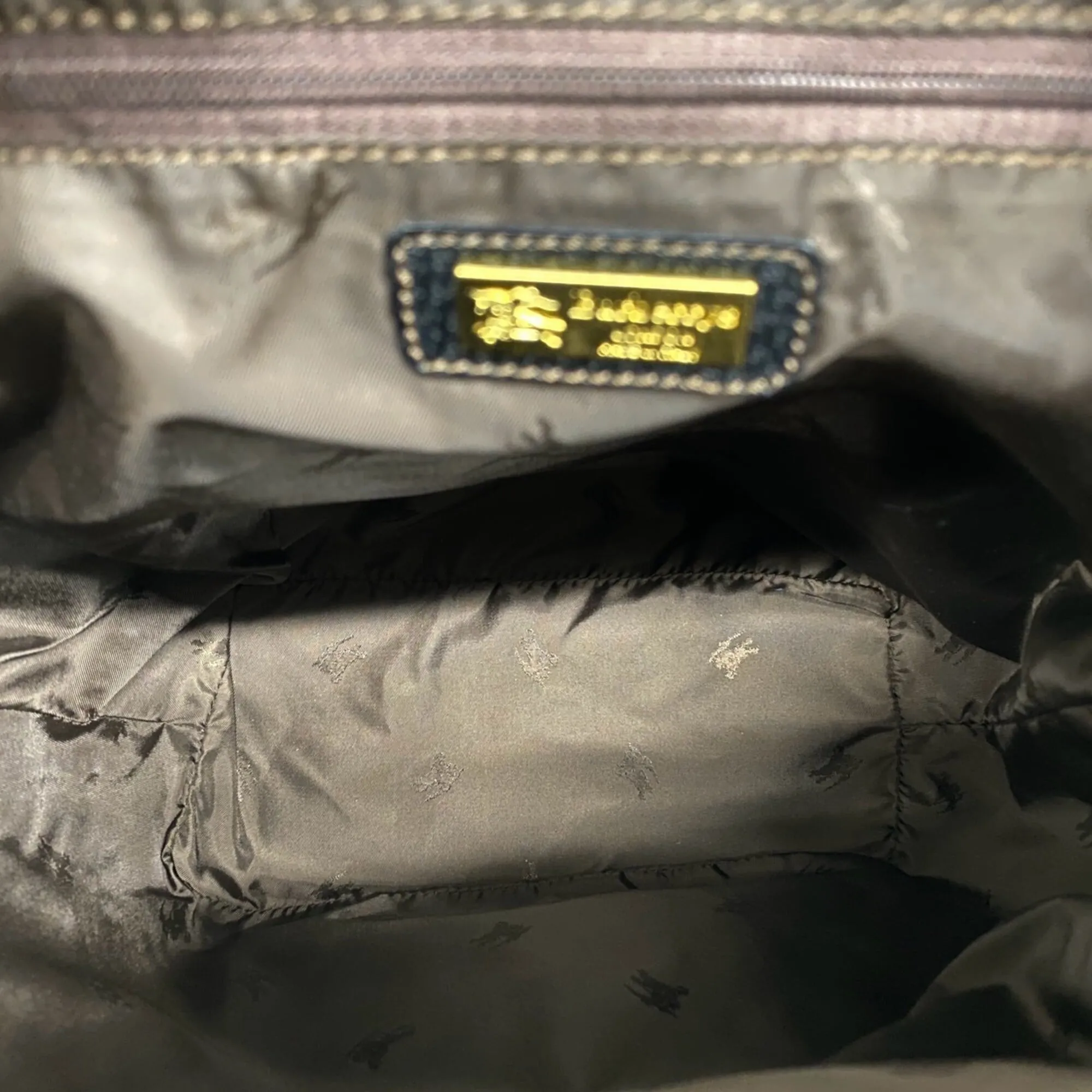 Canvas Leather Backpack (Pre-Owned) - Burberry - Modalova