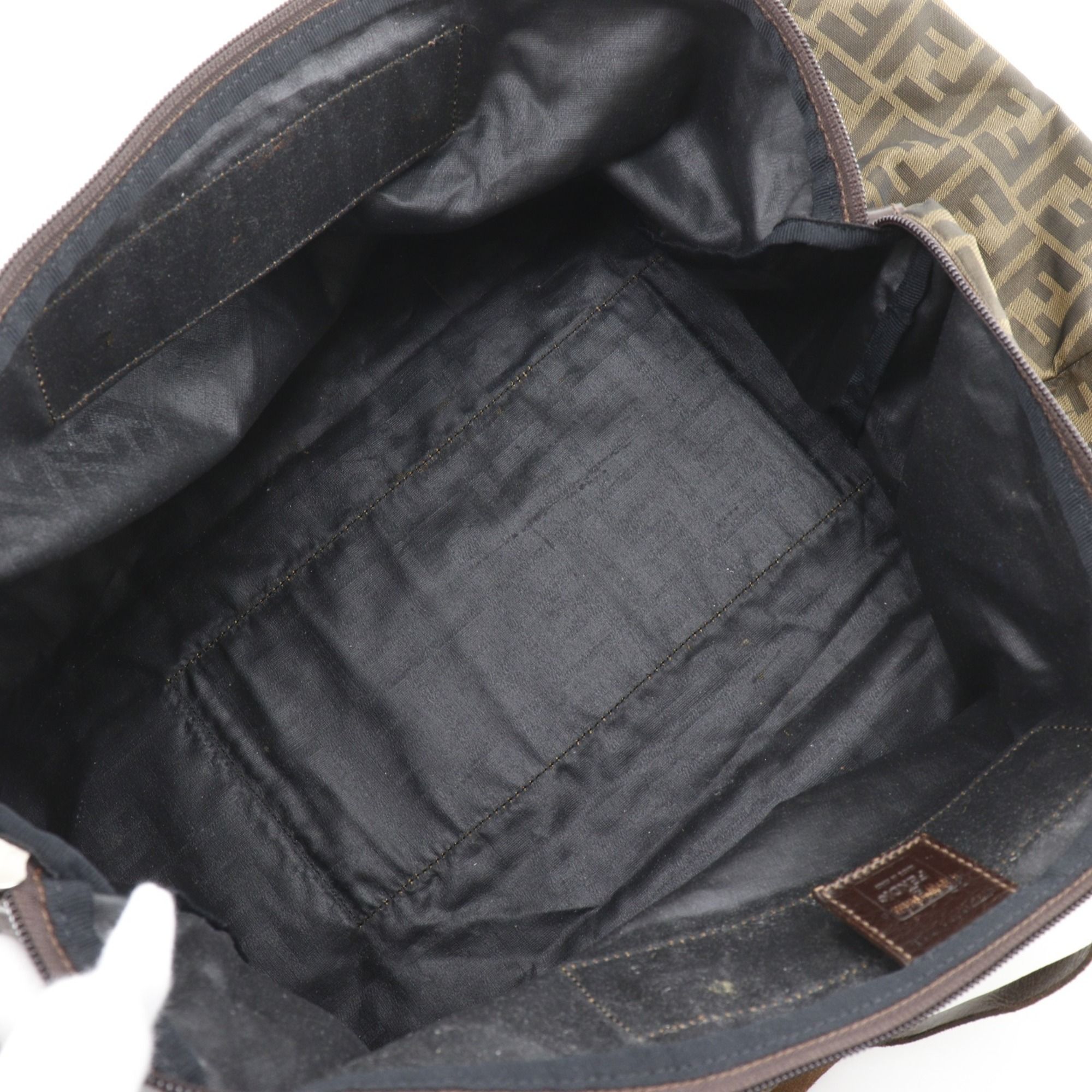 Zucca Nylon Canvas Boston Bag (Pre-Owned) - Fendi - Modalova
