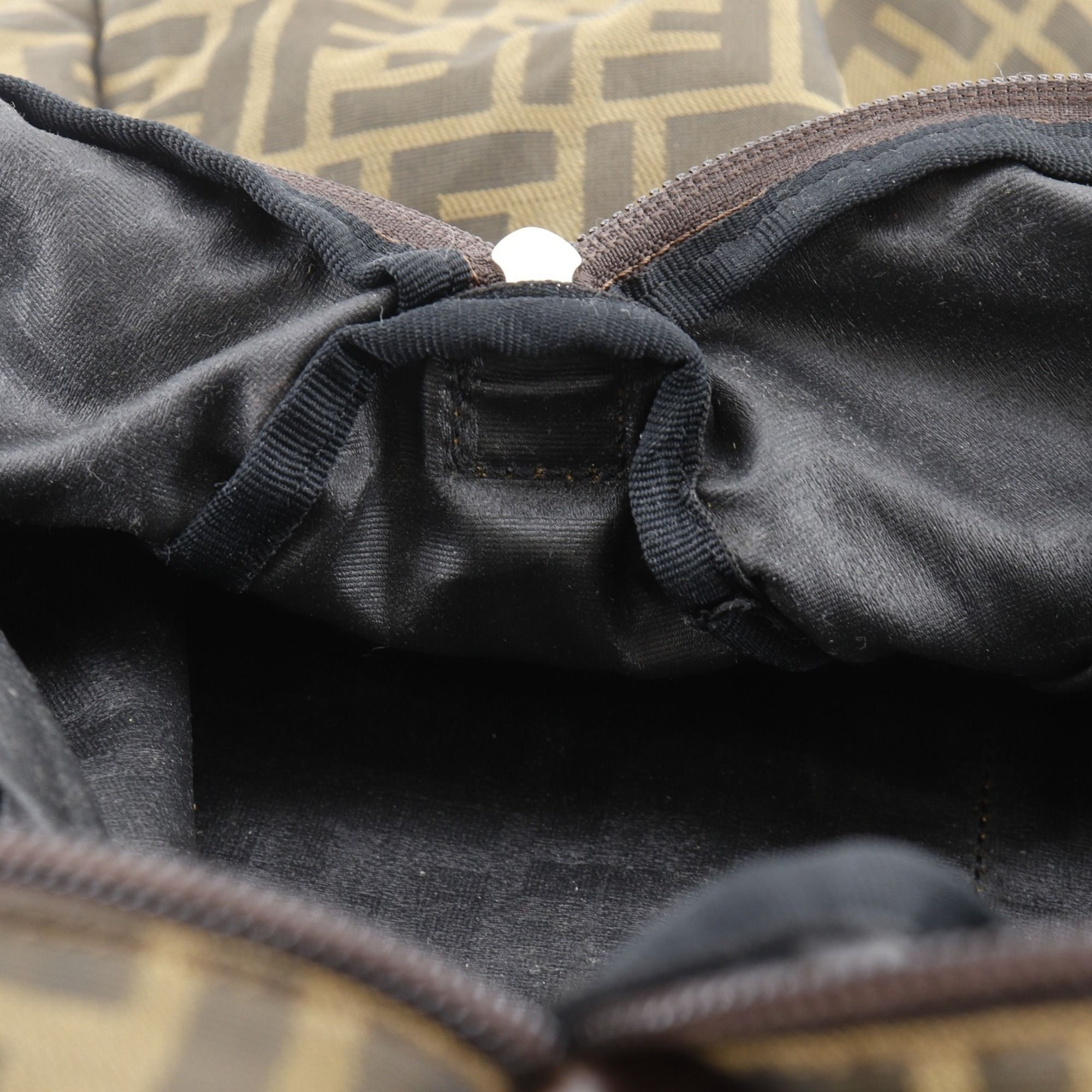 Zucca Nylon Canvas Boston Bag (Pre-Owned) - Fendi - Modalova