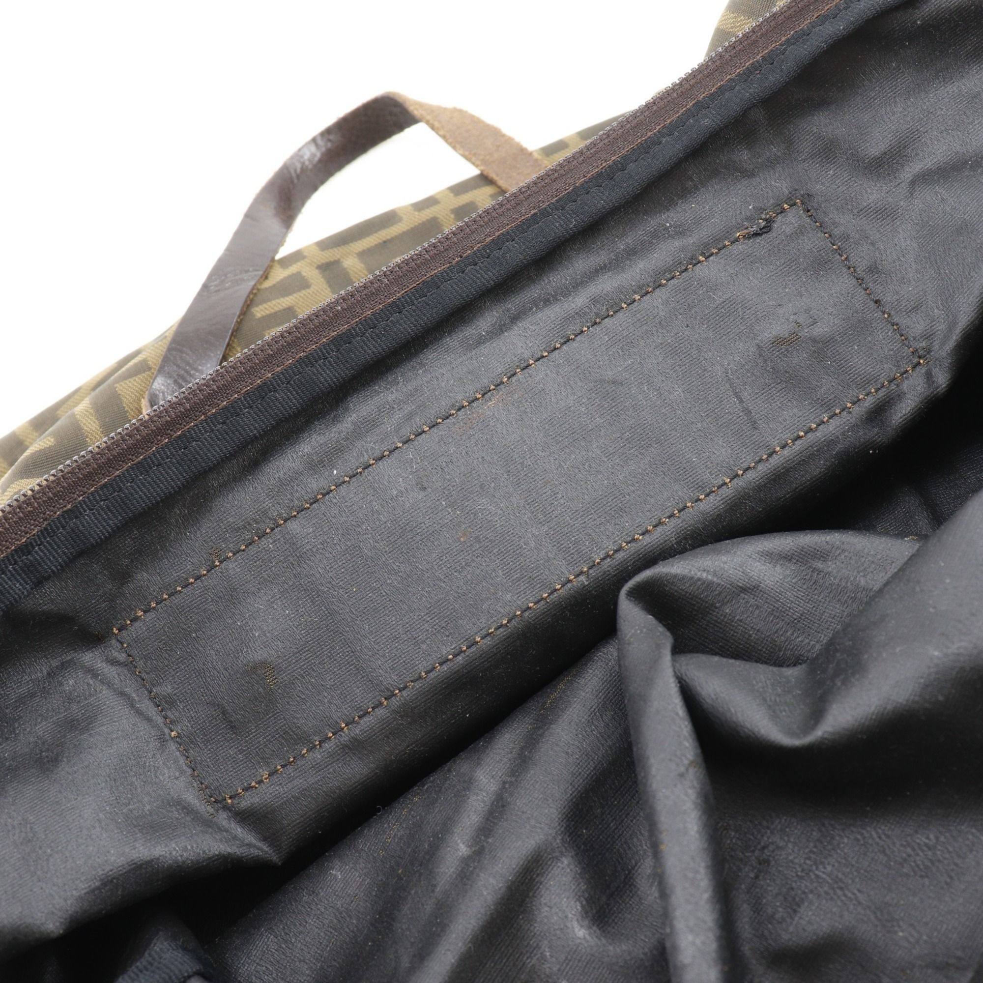 Zucca Nylon Canvas Boston Bag (Pre-Owned) - Fendi - Modalova