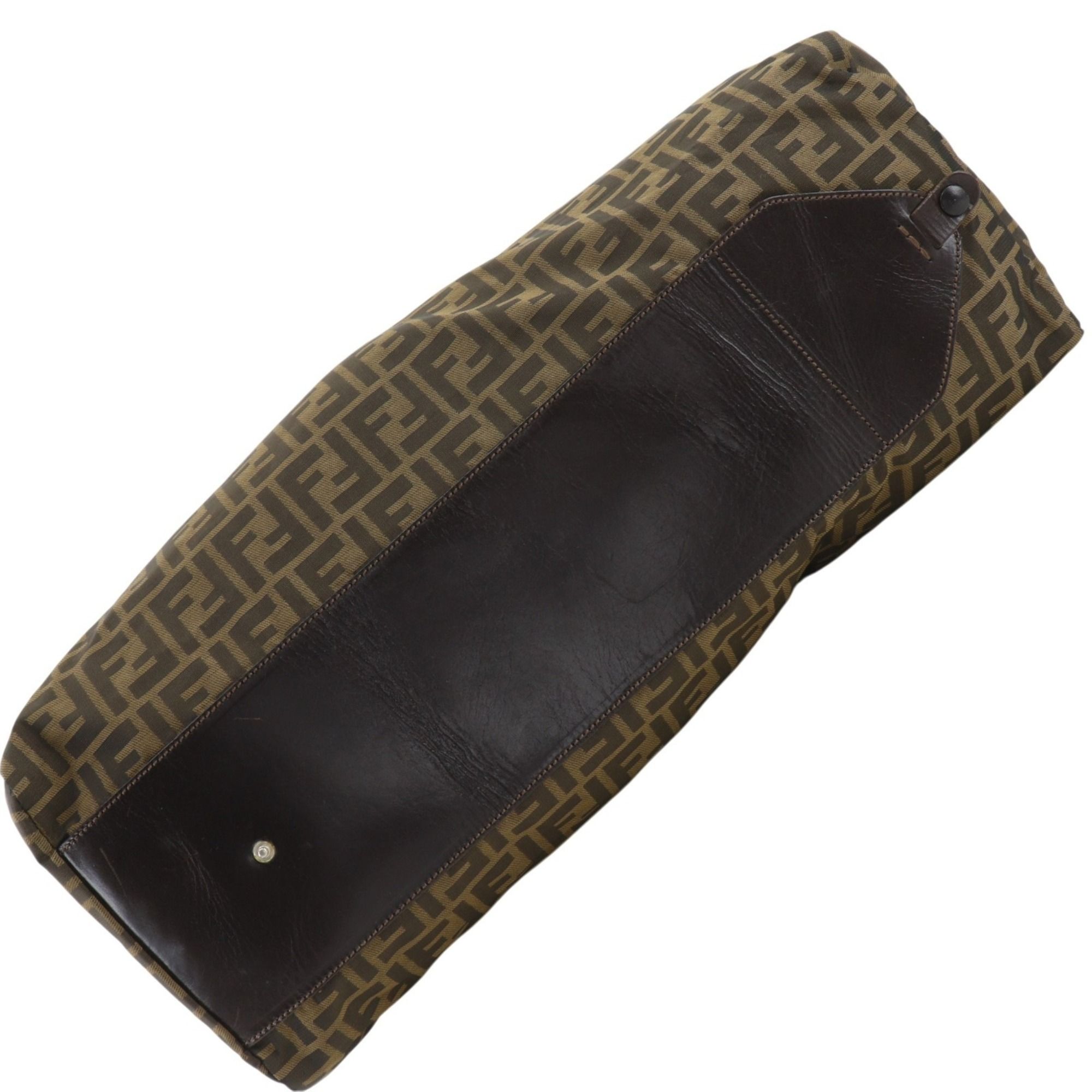 Zucca Nylon Canvas Boston Bag (Pre-Owned) - Fendi - Modalova
