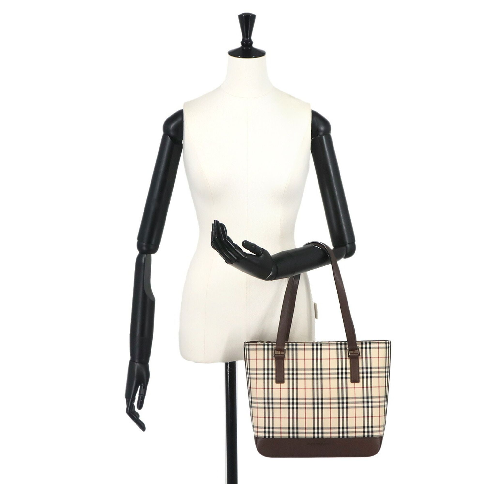 Canvas Leather Tote Bag (Pre-Owned) - Burberry - Modalova