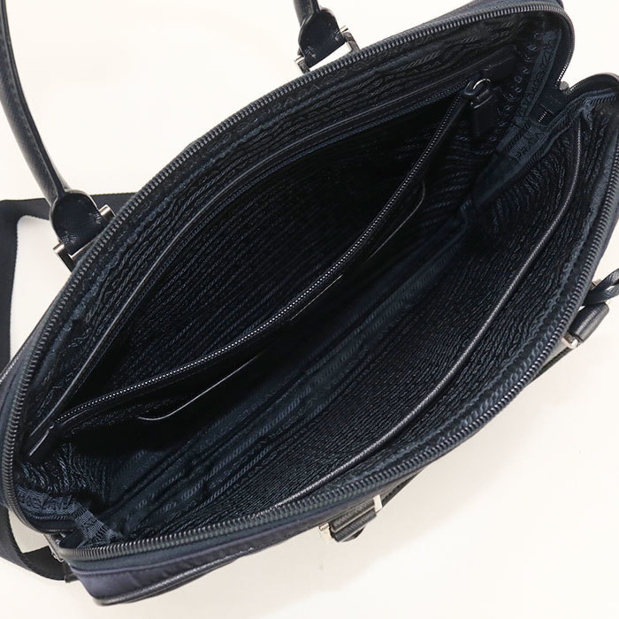 Nylon Leather Briefcase (Pre-Owned) - Prada - Modalova