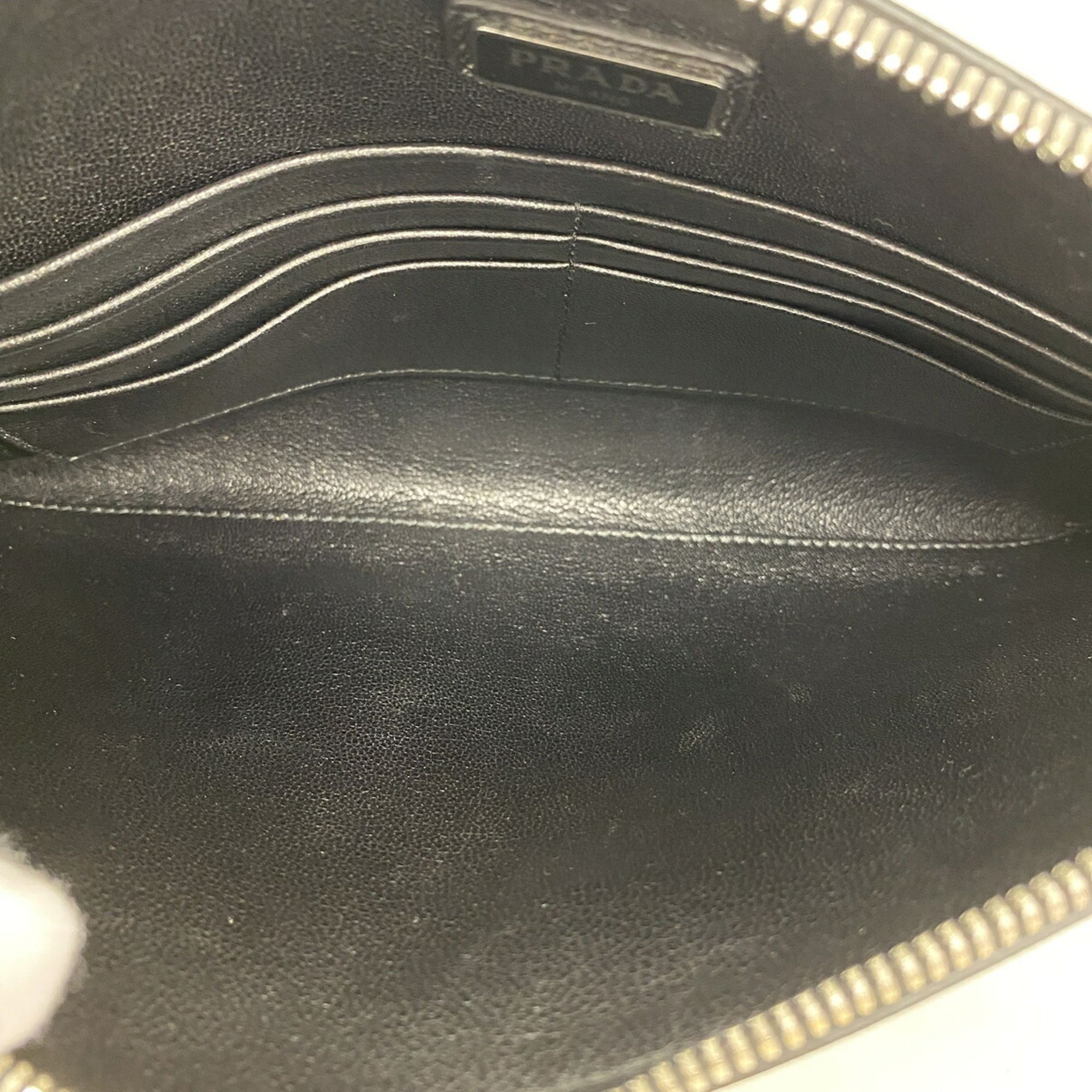 Leather Clutch Bag (Pre-Owned) - Prada - Modalova
