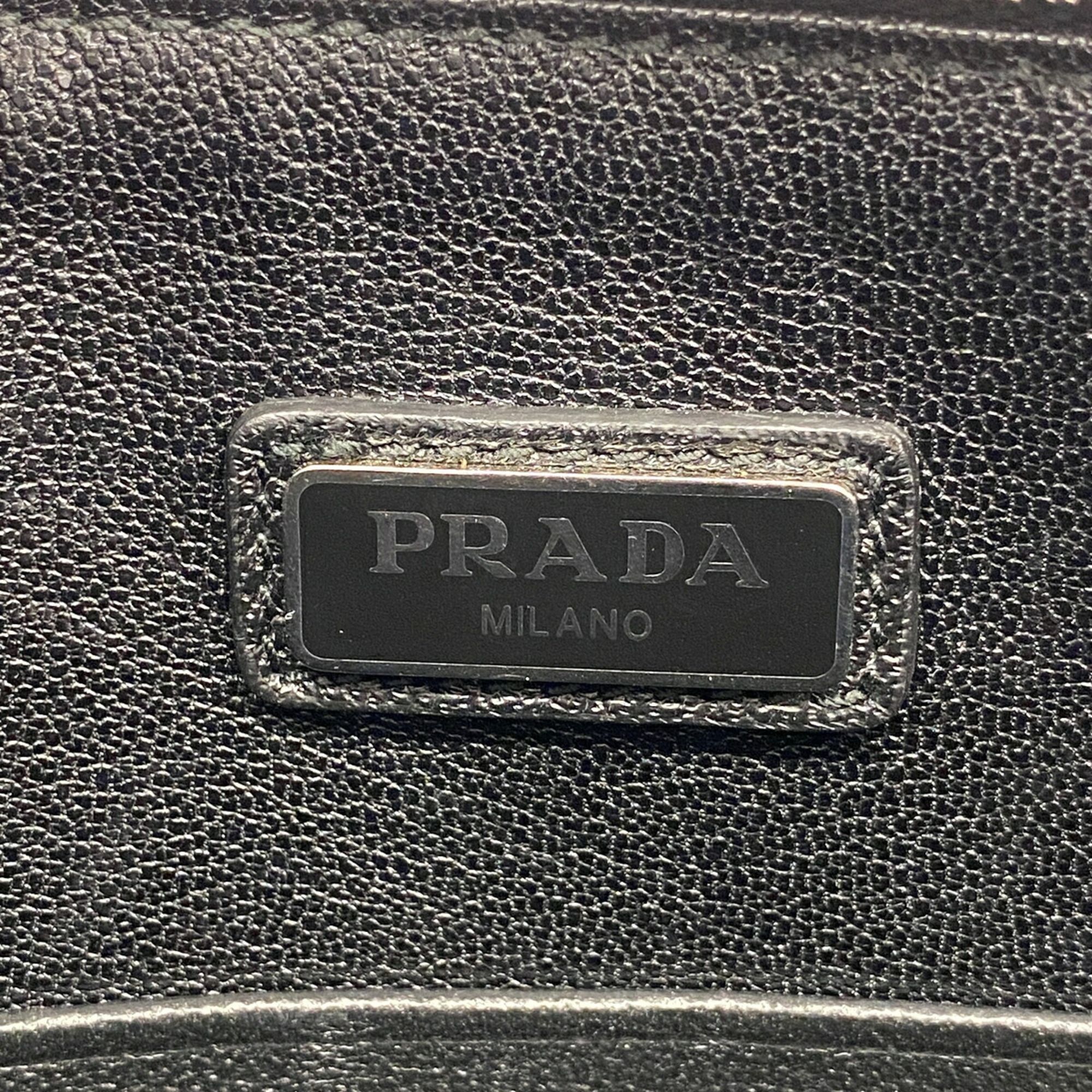 Leather Clutch Bag (Pre-Owned) - Prada - Modalova