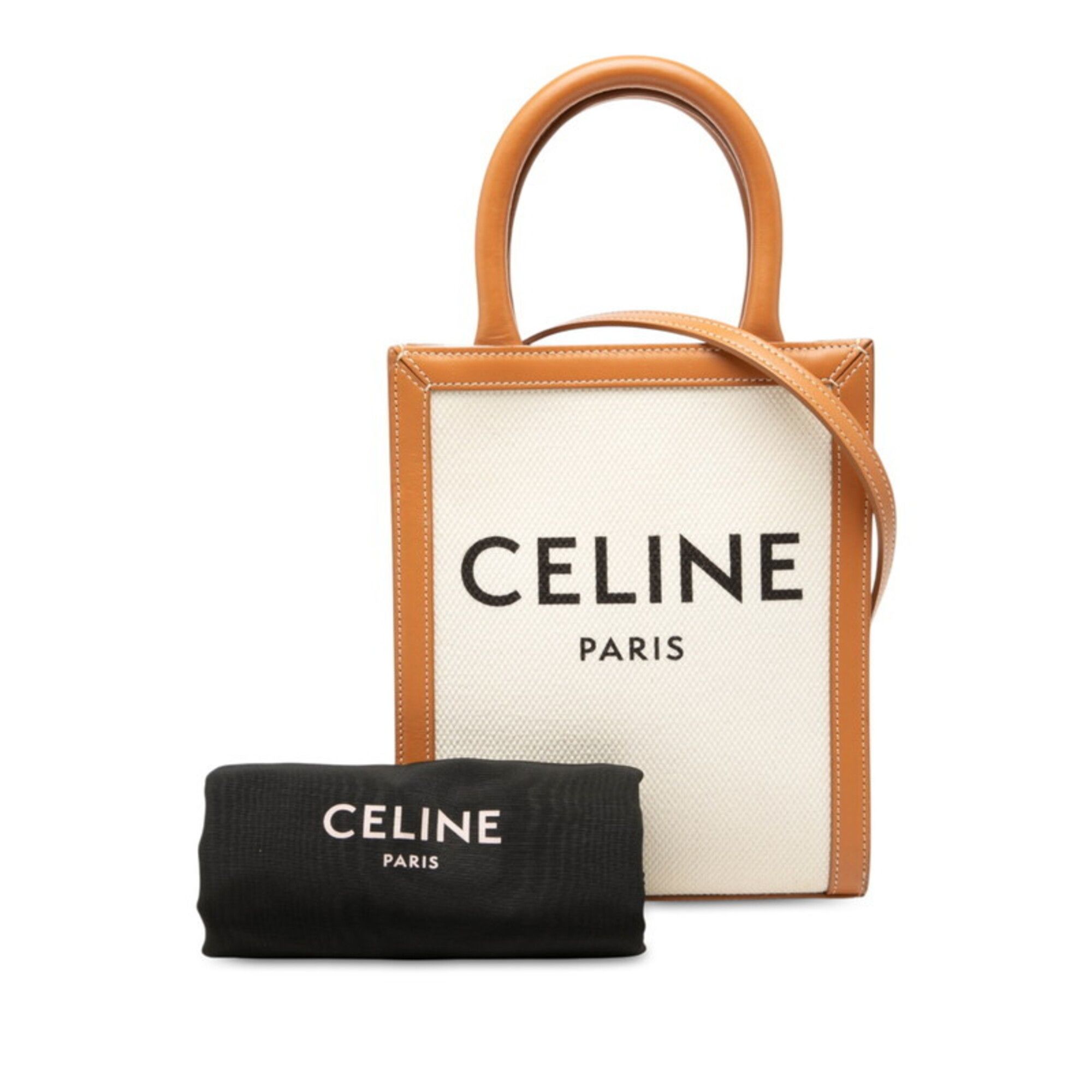 Canvas Leather Handbag Shoulder Bag (Pre-Owned) - Celine - Modalova