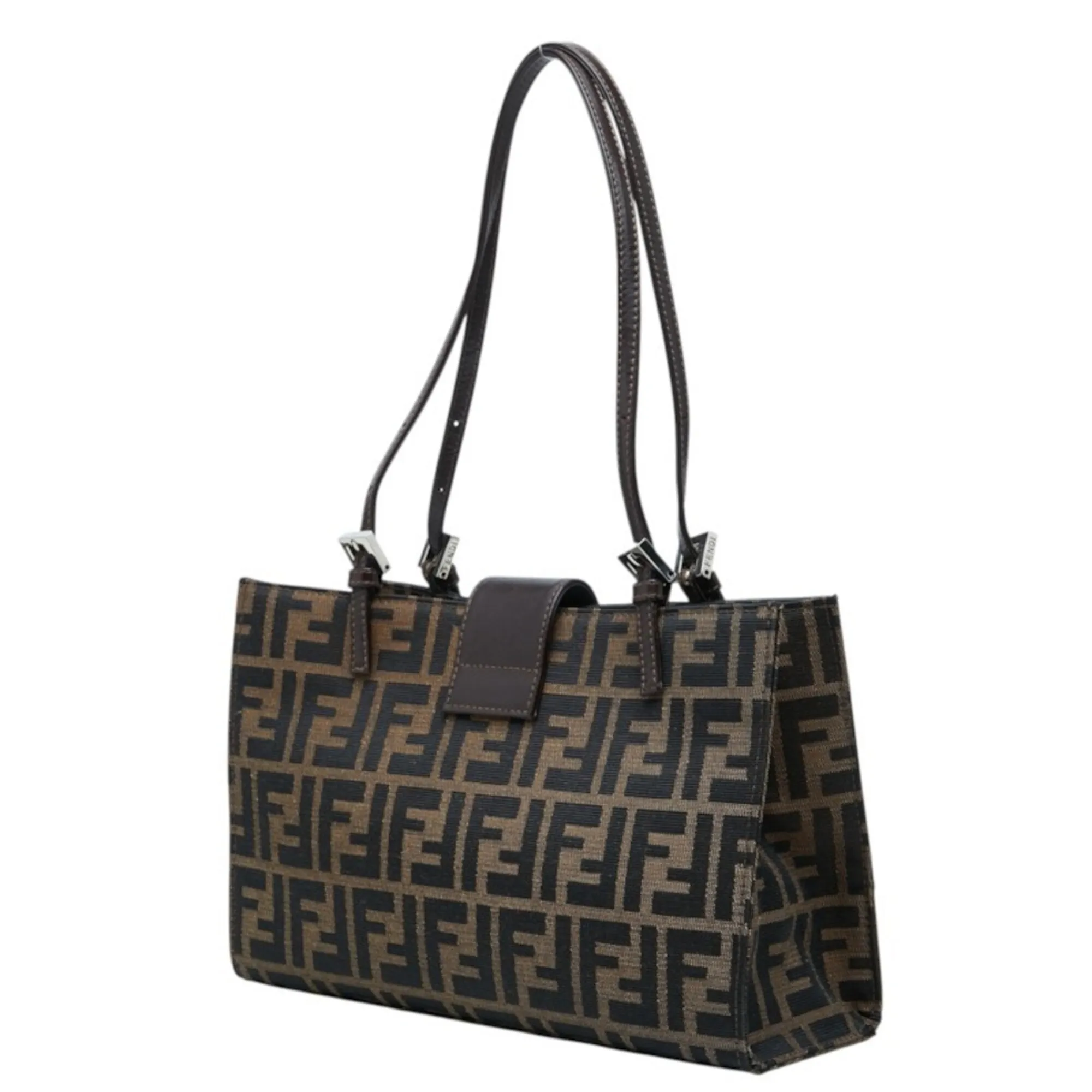 Canvas Leather Handbag (Pre-Owned) - Fendi - Modalova