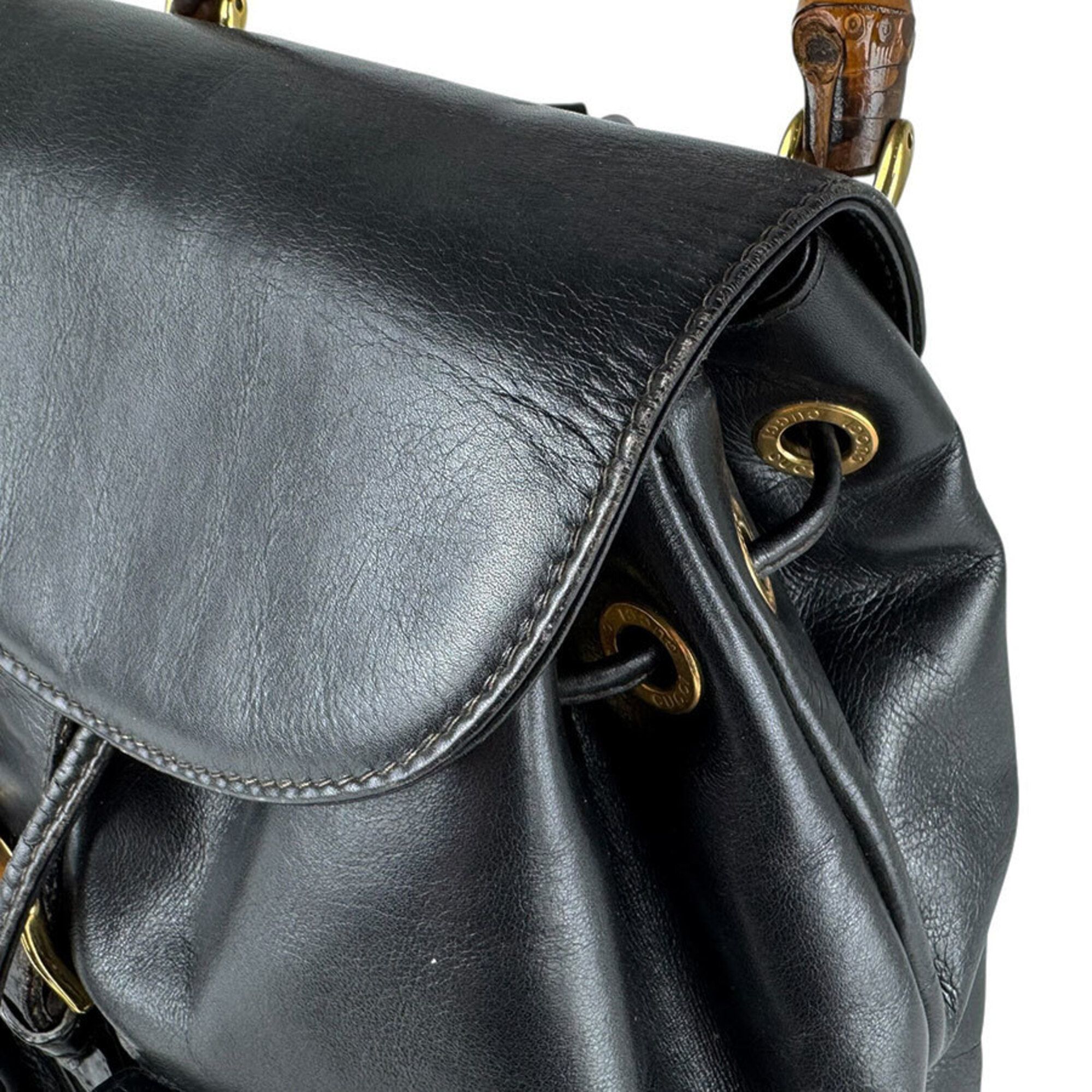 Leather Backpack (Pre-Owned) - Gucci - Modalova