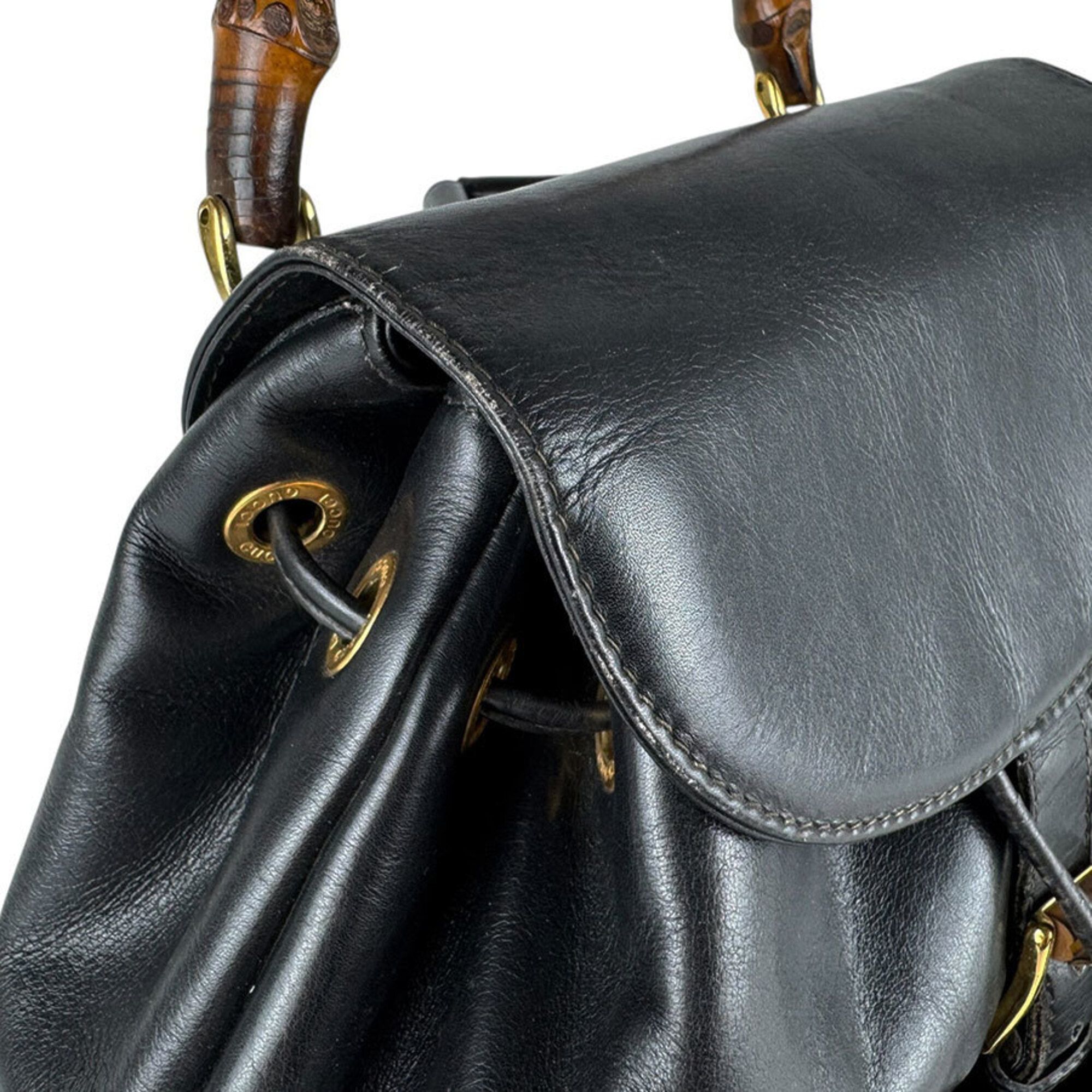 Leather Backpack (Pre-Owned) - Gucci - Modalova