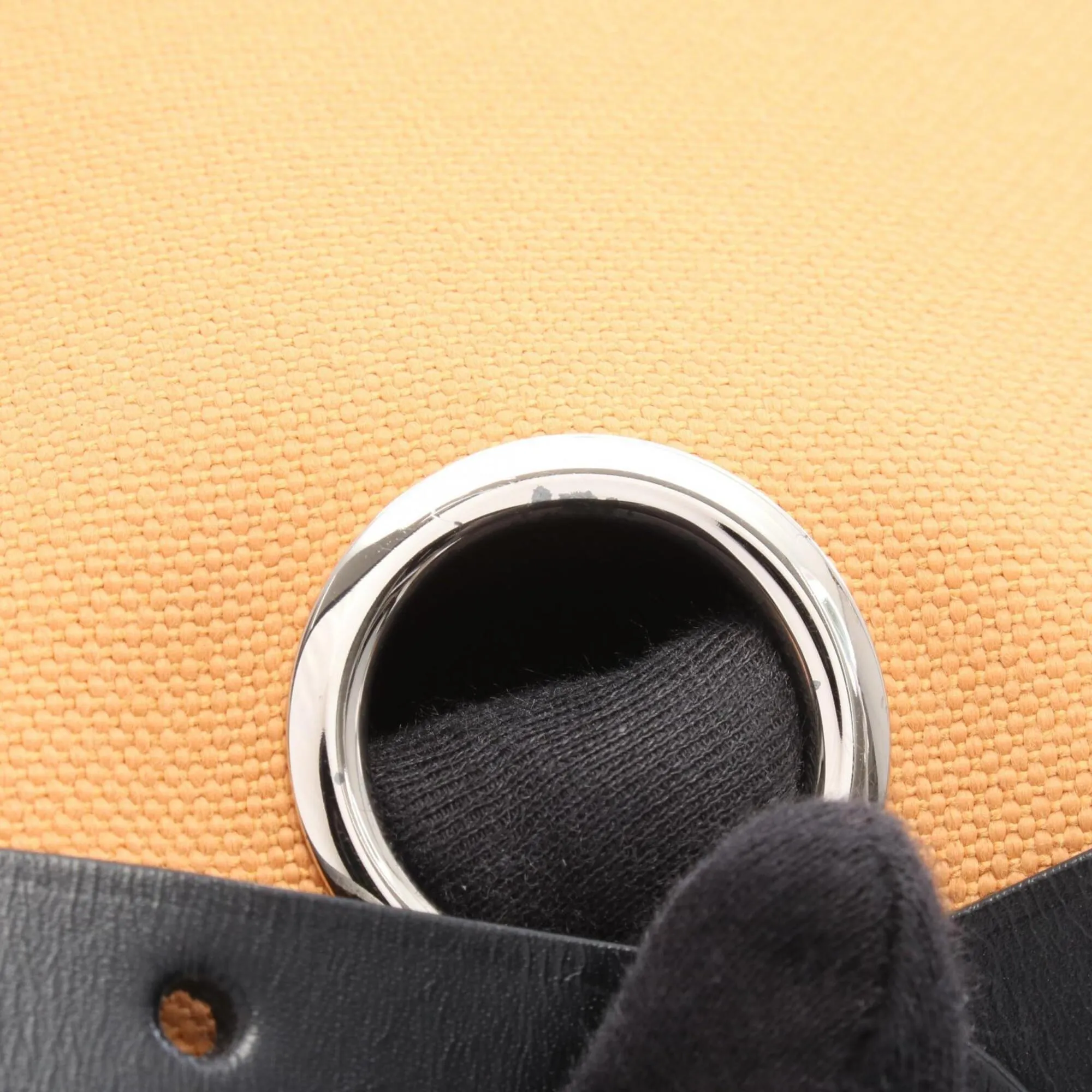 Canvas Vache Leather Handbag Pouch (Pre-Owned) - Hermes - Modalova