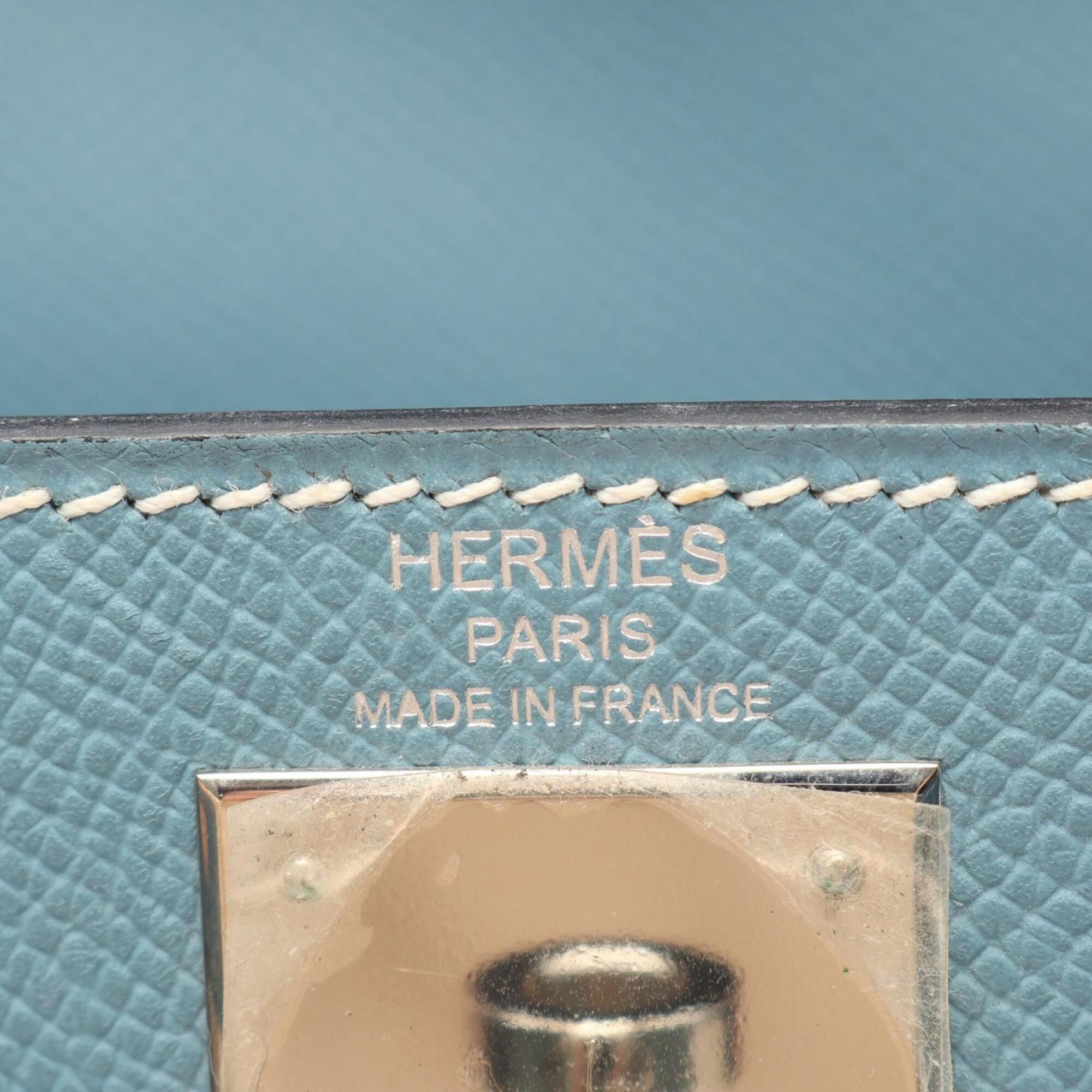 Jean Leather Epsom Leather Handbag (Pre-Owned) - Hermes - Modalova