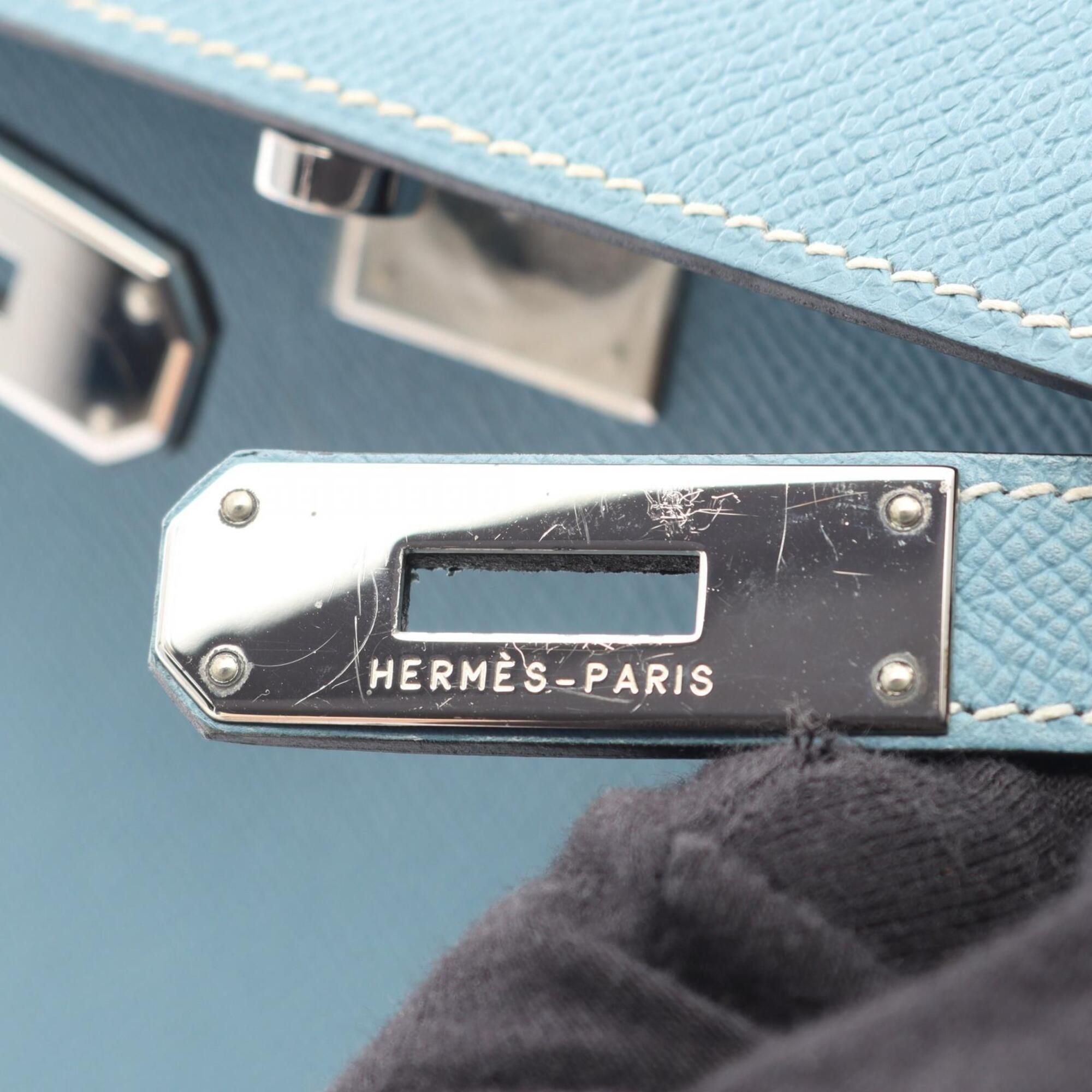 Jean Leather Epsom Leather Handbag (Pre-Owned) - Hermes - Modalova