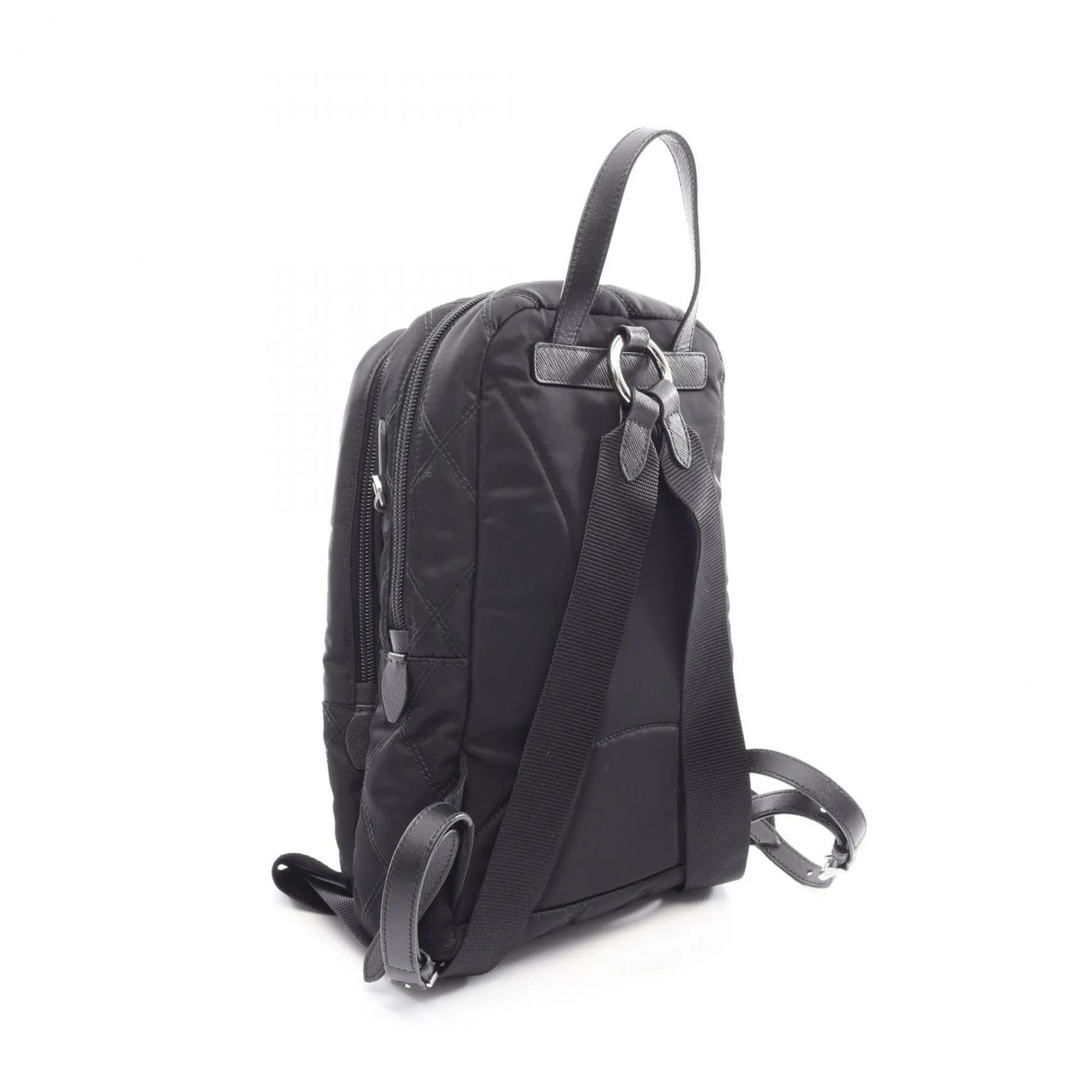 Nylon Leather Backpack Handbag (Pre-Owned) - Prada - Modalova