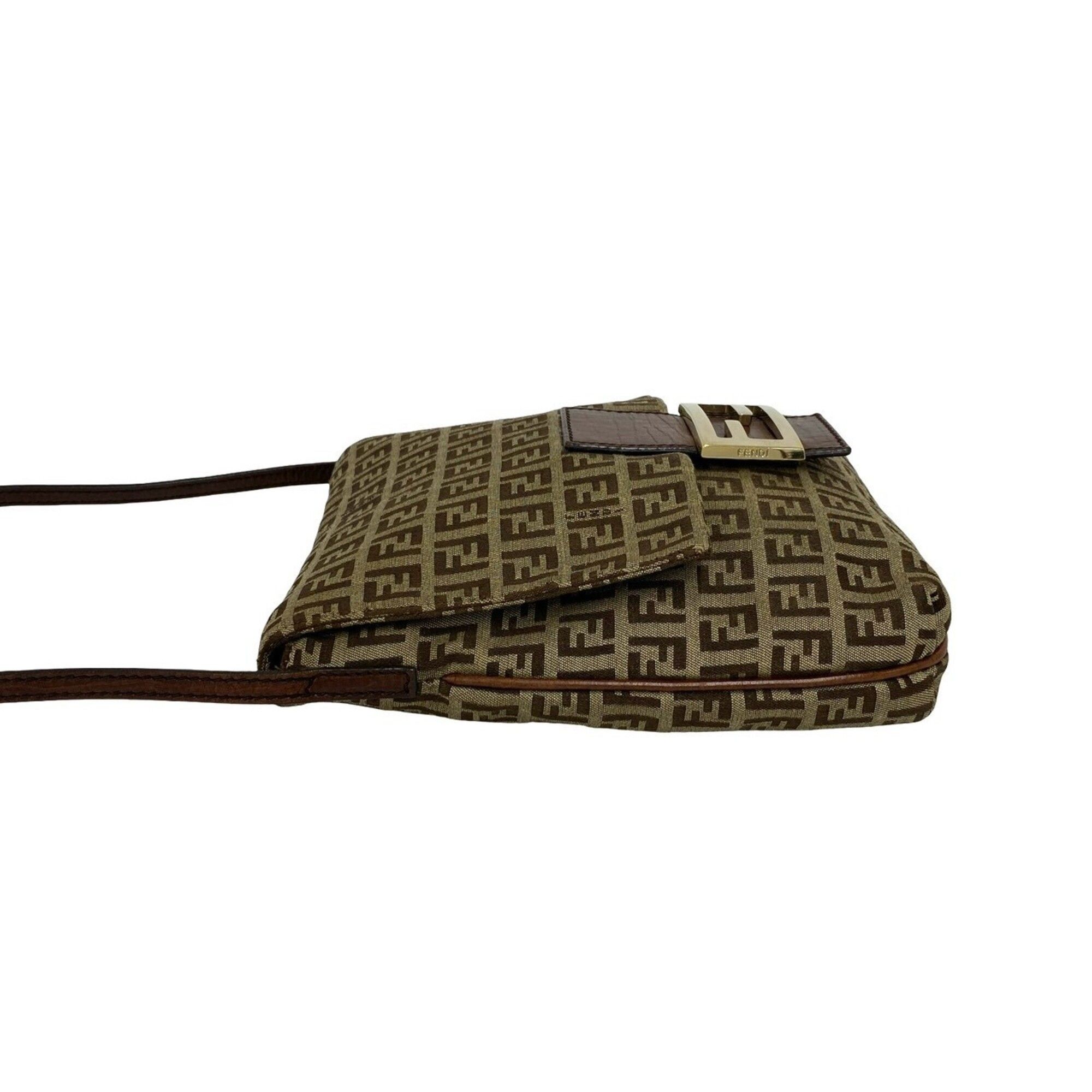 Canvas Leather Shoulder Bag (Pre-Owned) - Fendi - Modalova