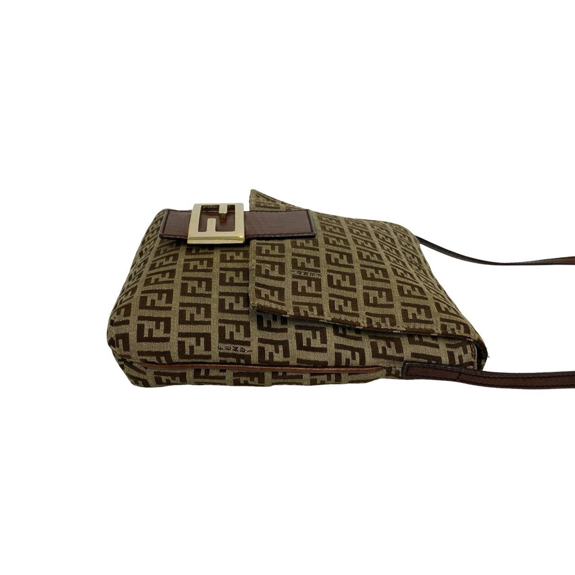 Canvas Leather Shoulder Bag (Pre-Owned) - Fendi - Modalova
