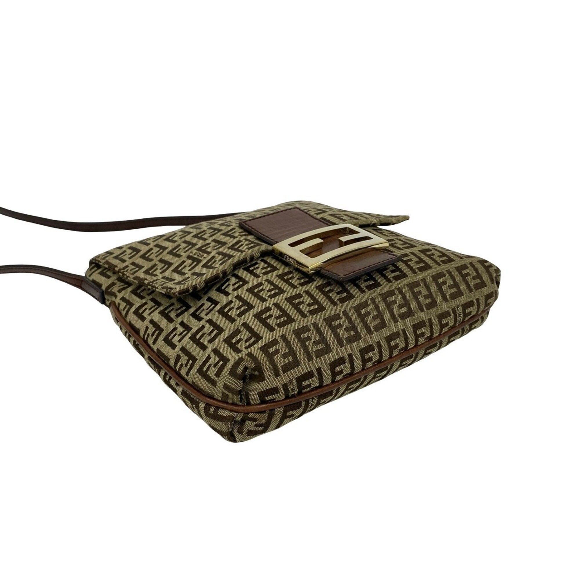 Canvas Leather Shoulder Bag (Pre-Owned) - Fendi - Modalova