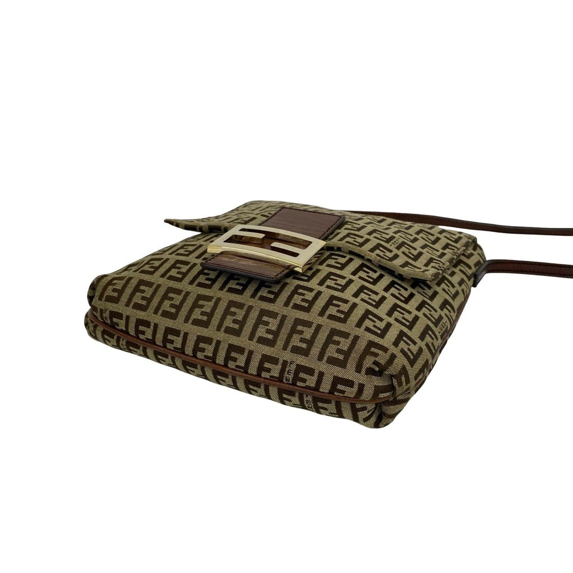 Canvas Leather Shoulder Bag (Pre-Owned) - Fendi - Modalova