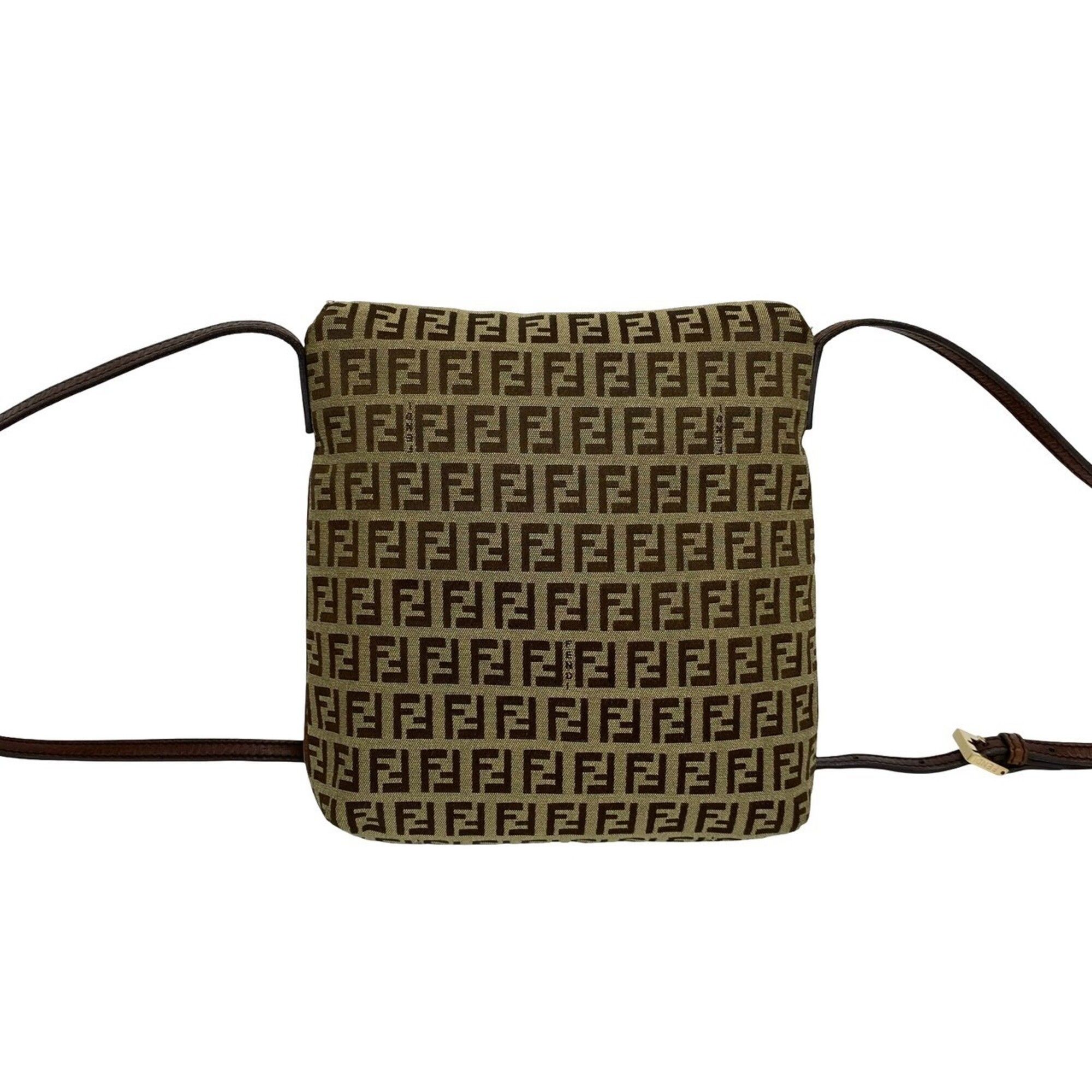Canvas Leather Shoulder Bag (Pre-Owned) - Fendi - Modalova