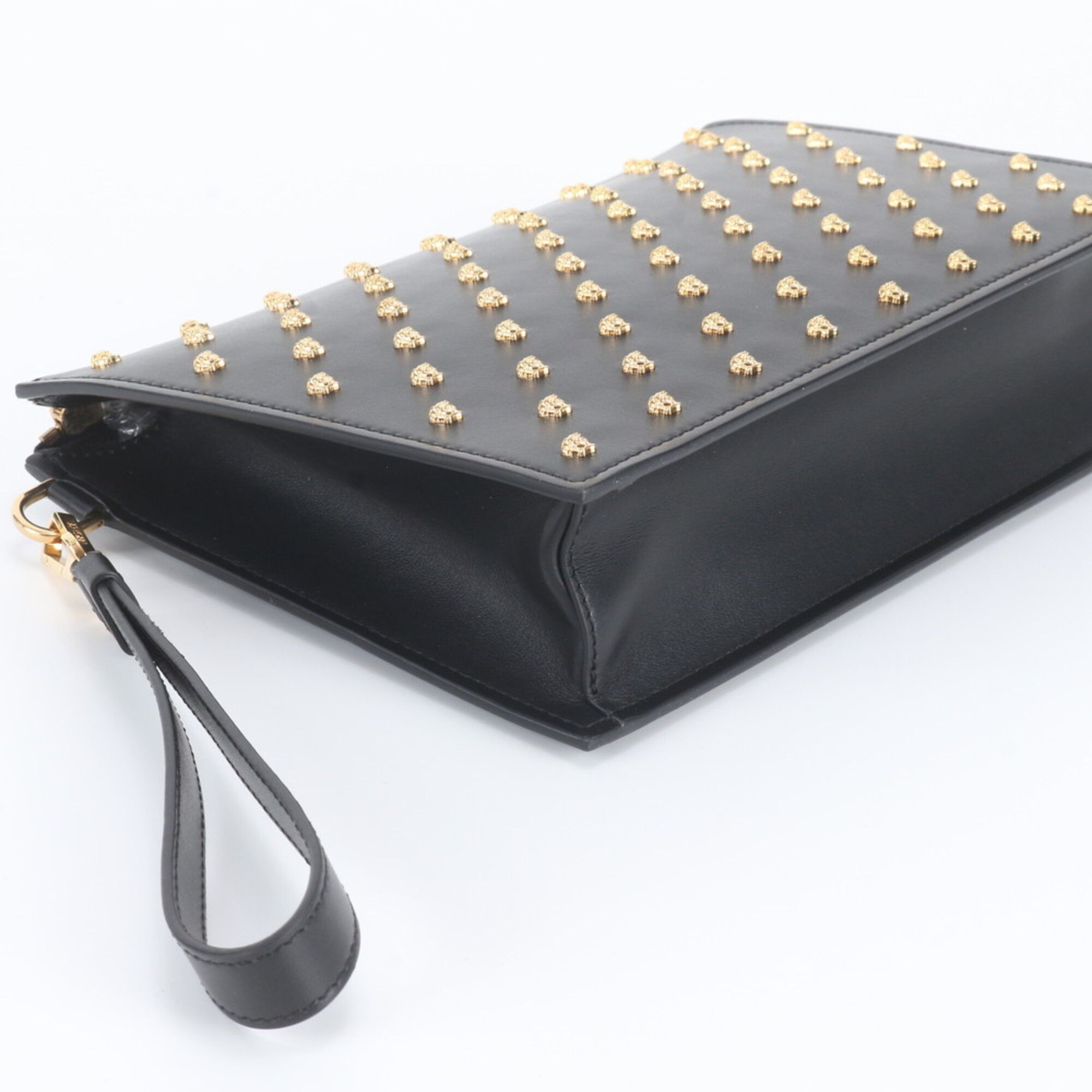 Leather Clutch Bag Pouch (Pre-Owned) - Versace - Modalova