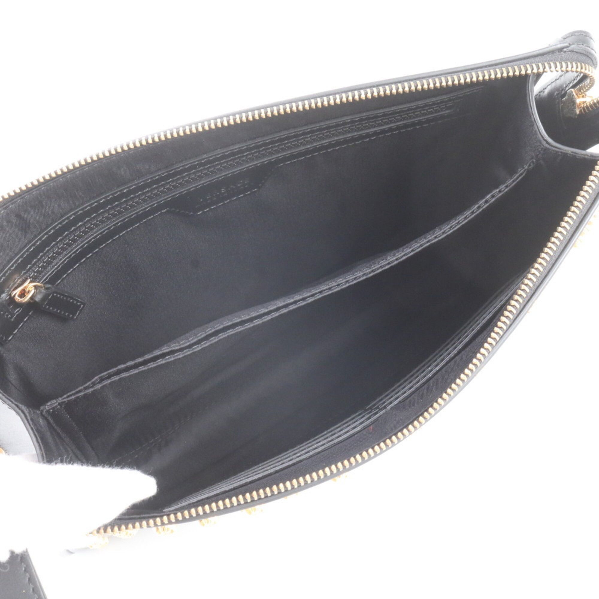 Leather Clutch Bag Pouch (Pre-Owned) - Versace - Modalova