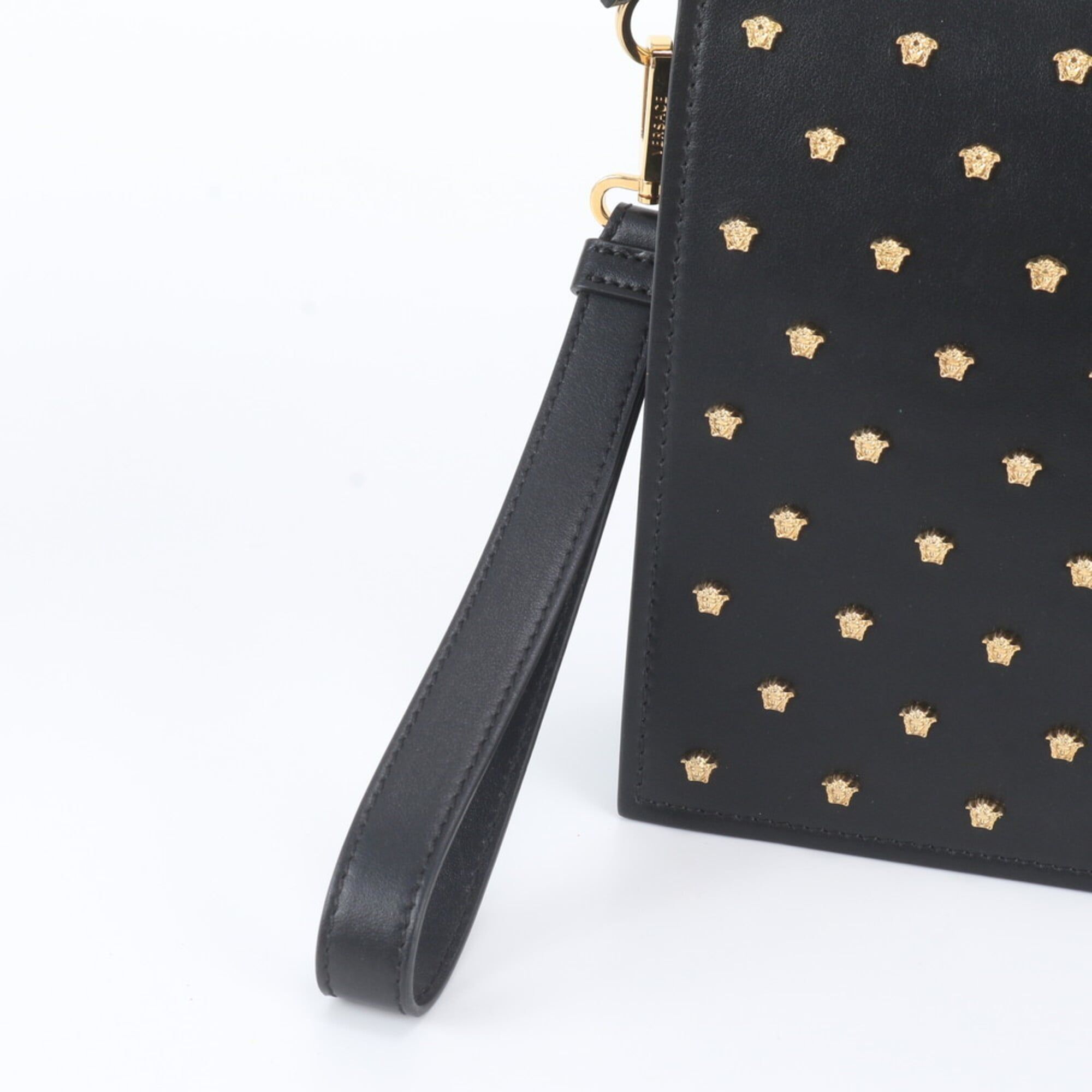 Leather Clutch Bag Pouch (Pre-Owned) - Versace - Modalova