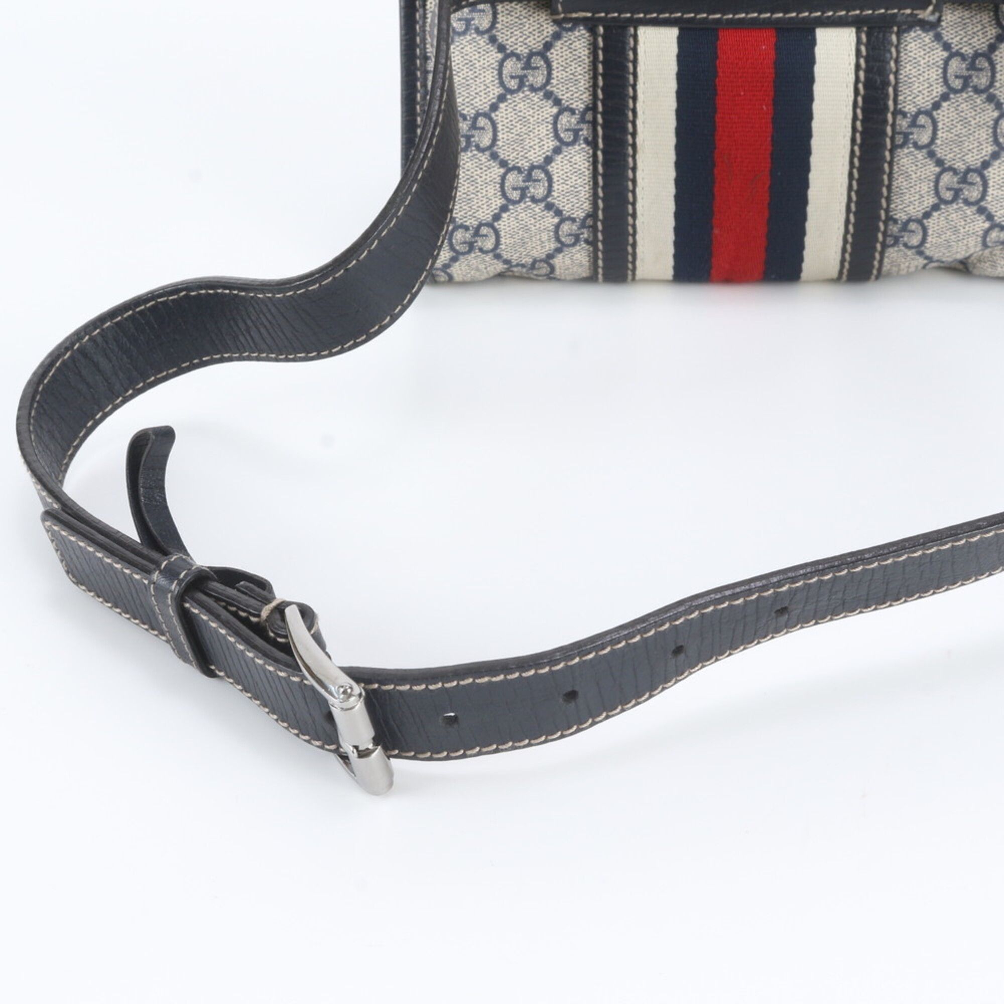 Leather Coated Canvas Pouch Sling Bag (Pre-Owned) - Gucci - Modalova