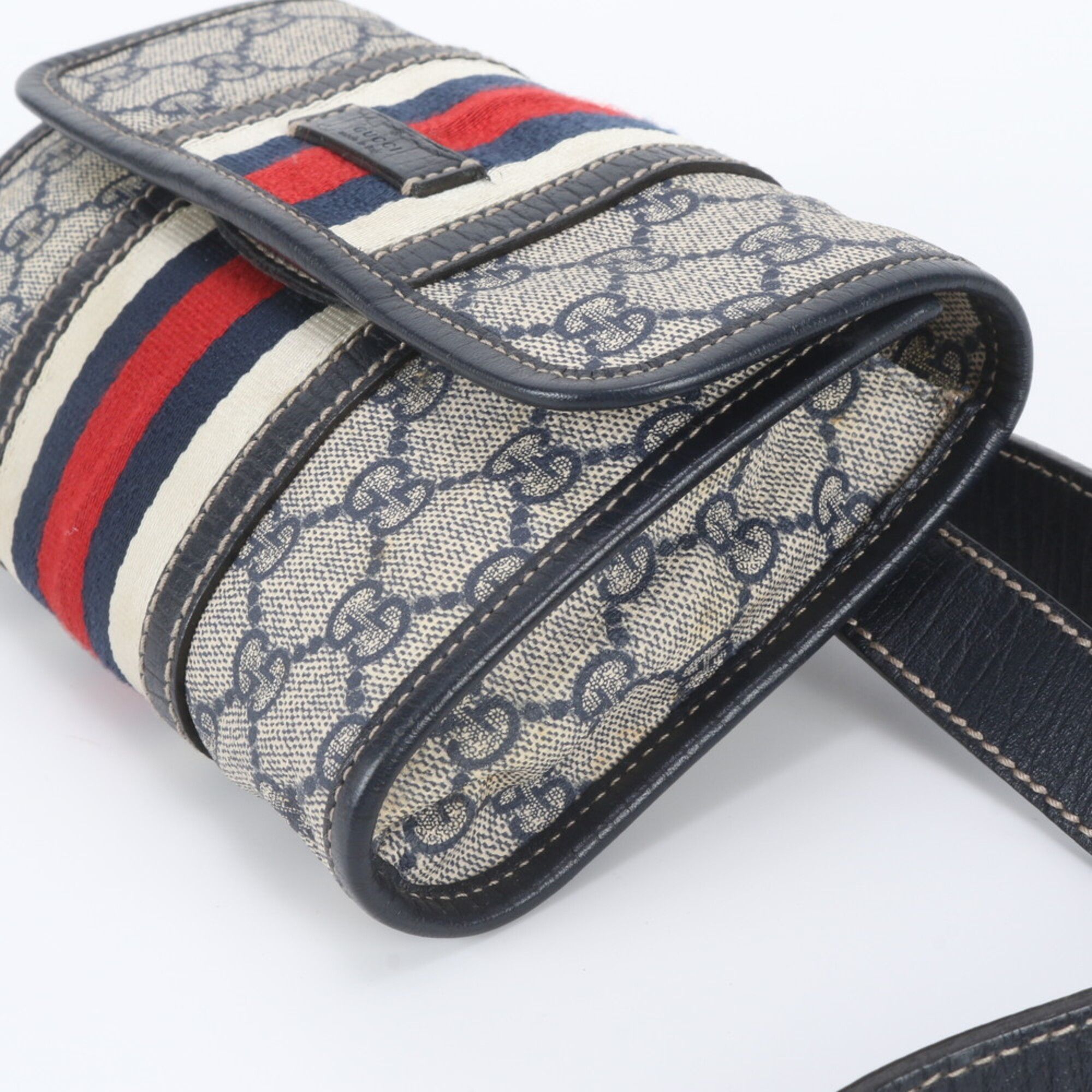 Leather Coated Canvas Pouch Sling Bag (Pre-Owned) - Gucci - Modalova