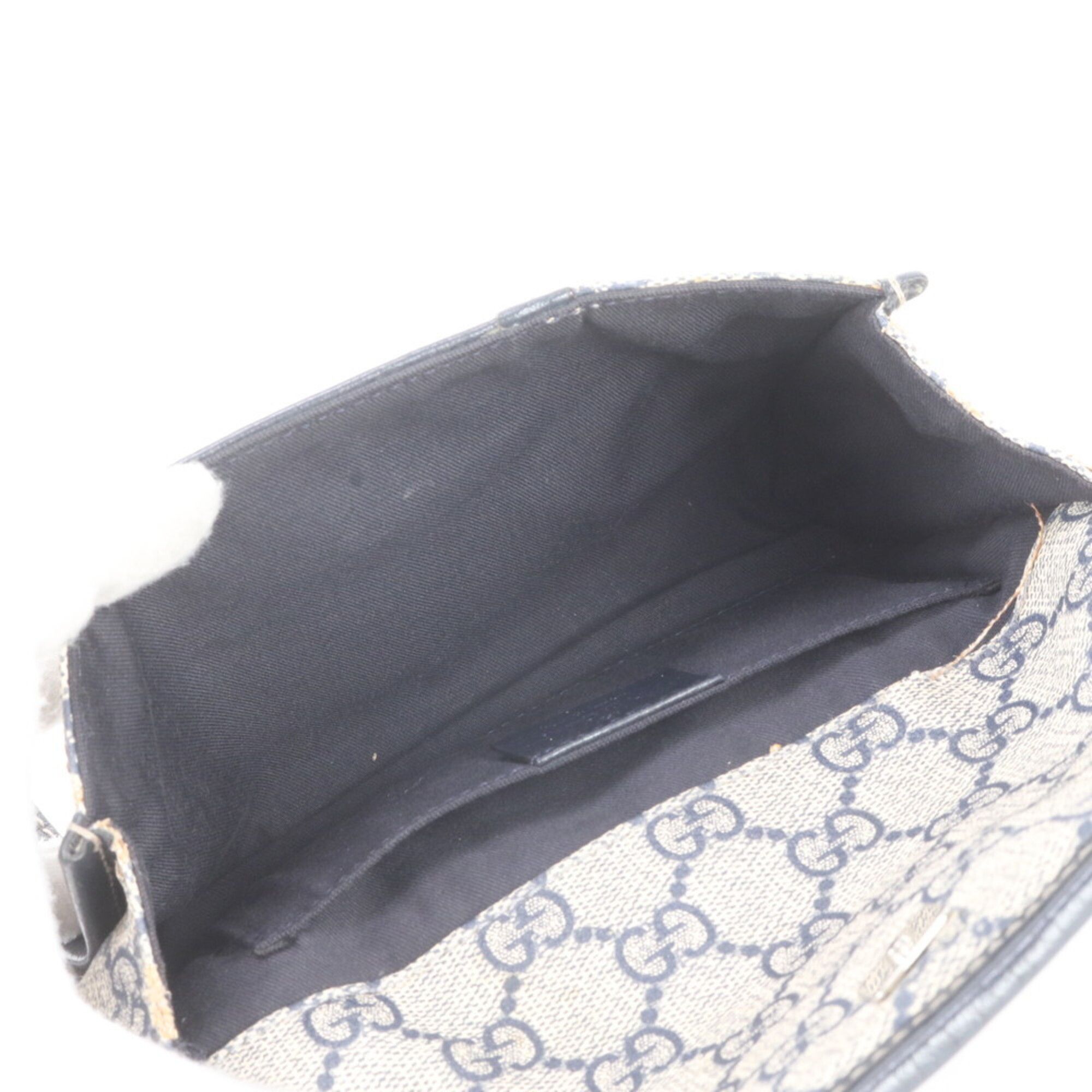 Leather Coated Canvas Pouch Sling Bag (Pre-Owned) - Gucci - Modalova
