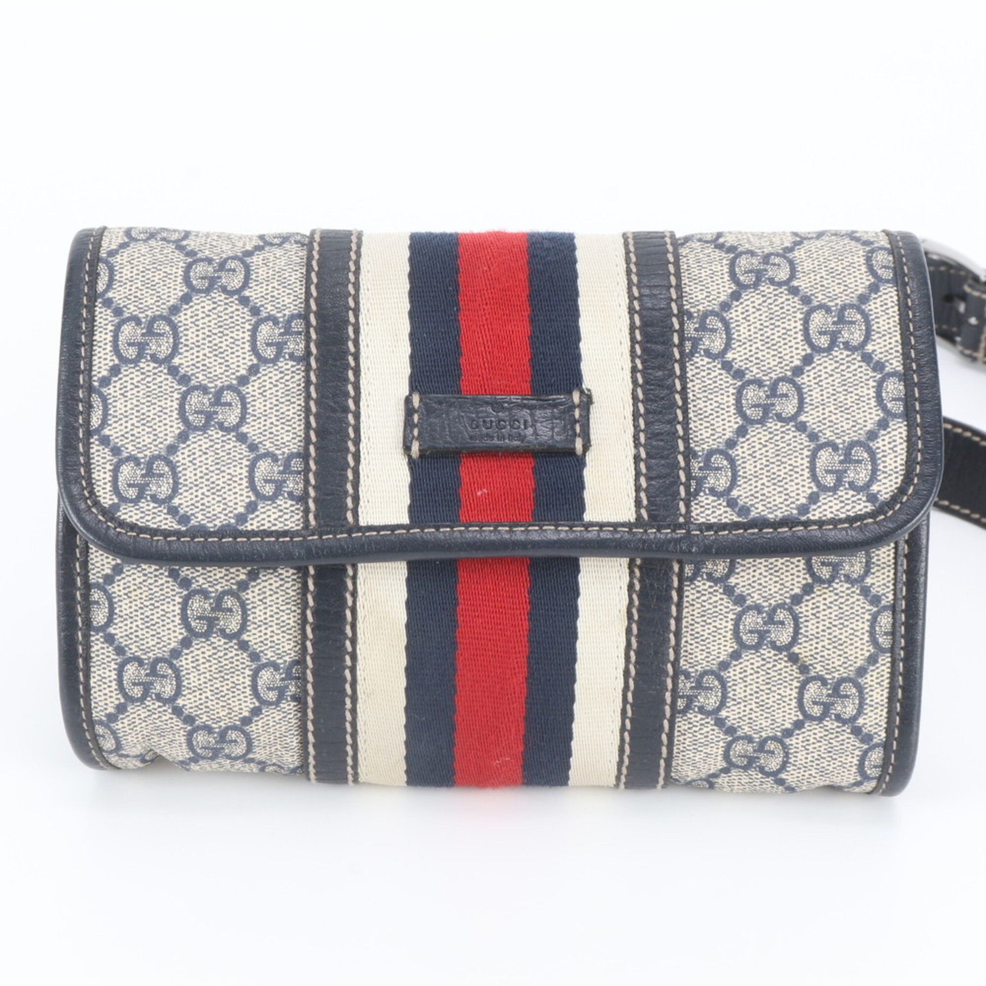 Leather Coated Canvas Pouch Sling Bag (Pre-Owned) - Gucci - Modalova