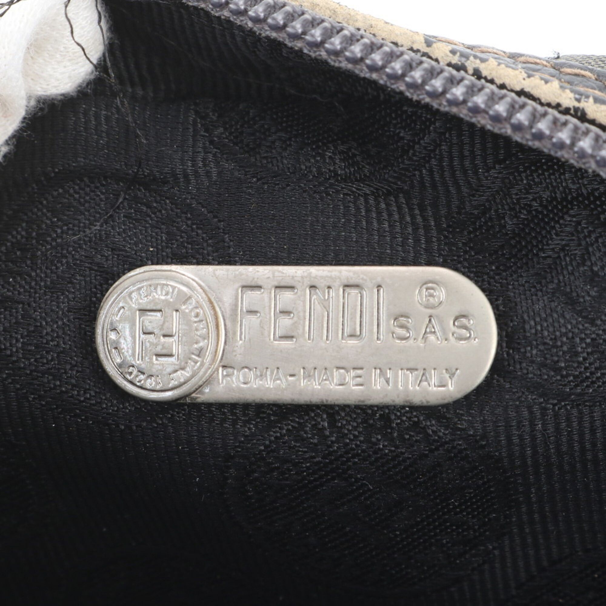 Leather Canvas Shoulder Bag (Pre-Owned) - Fendi - Modalova