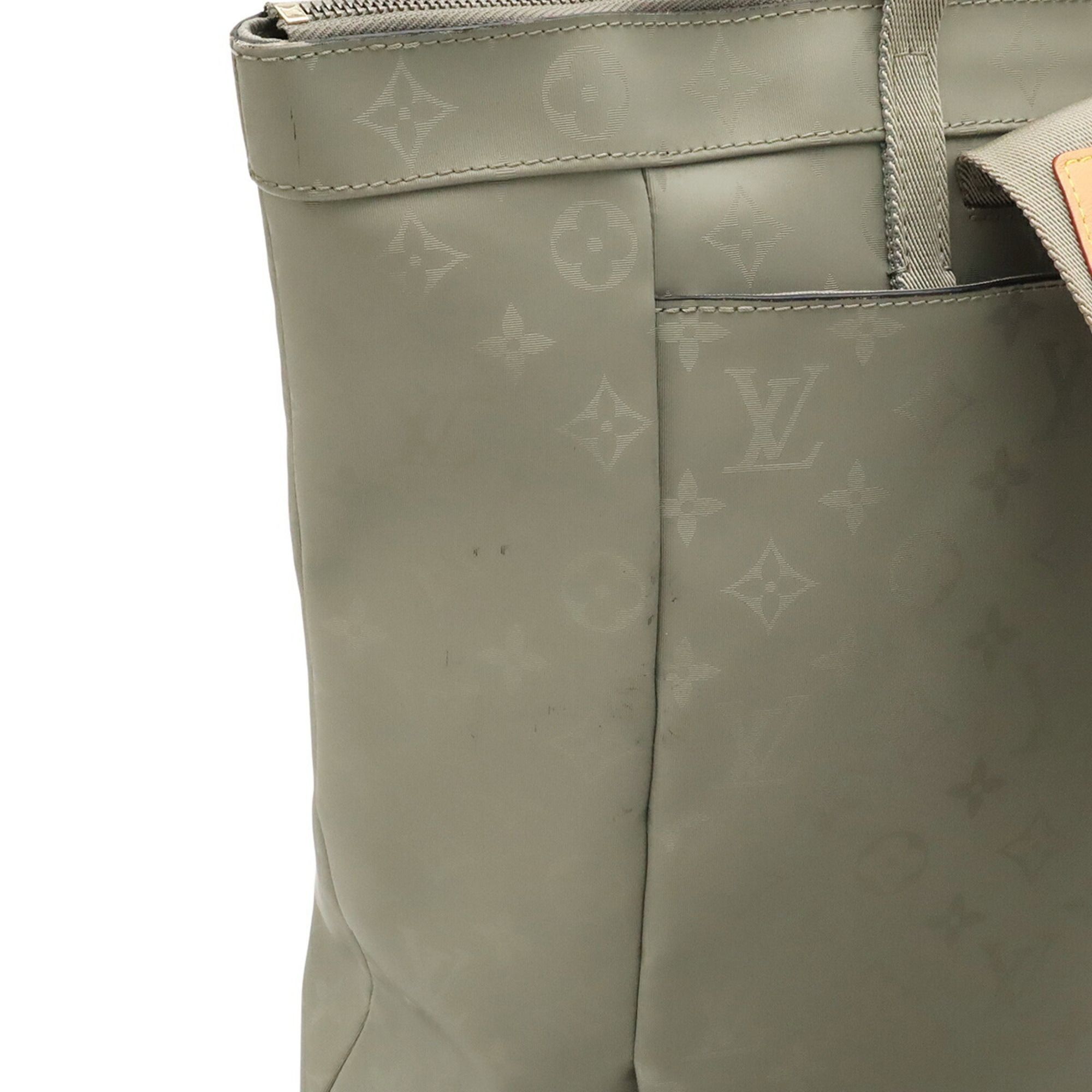 Silver Monogram Canvas Leather Backpack Tote Bag (Pre-Owned) - Louis Vuitton - Modalova