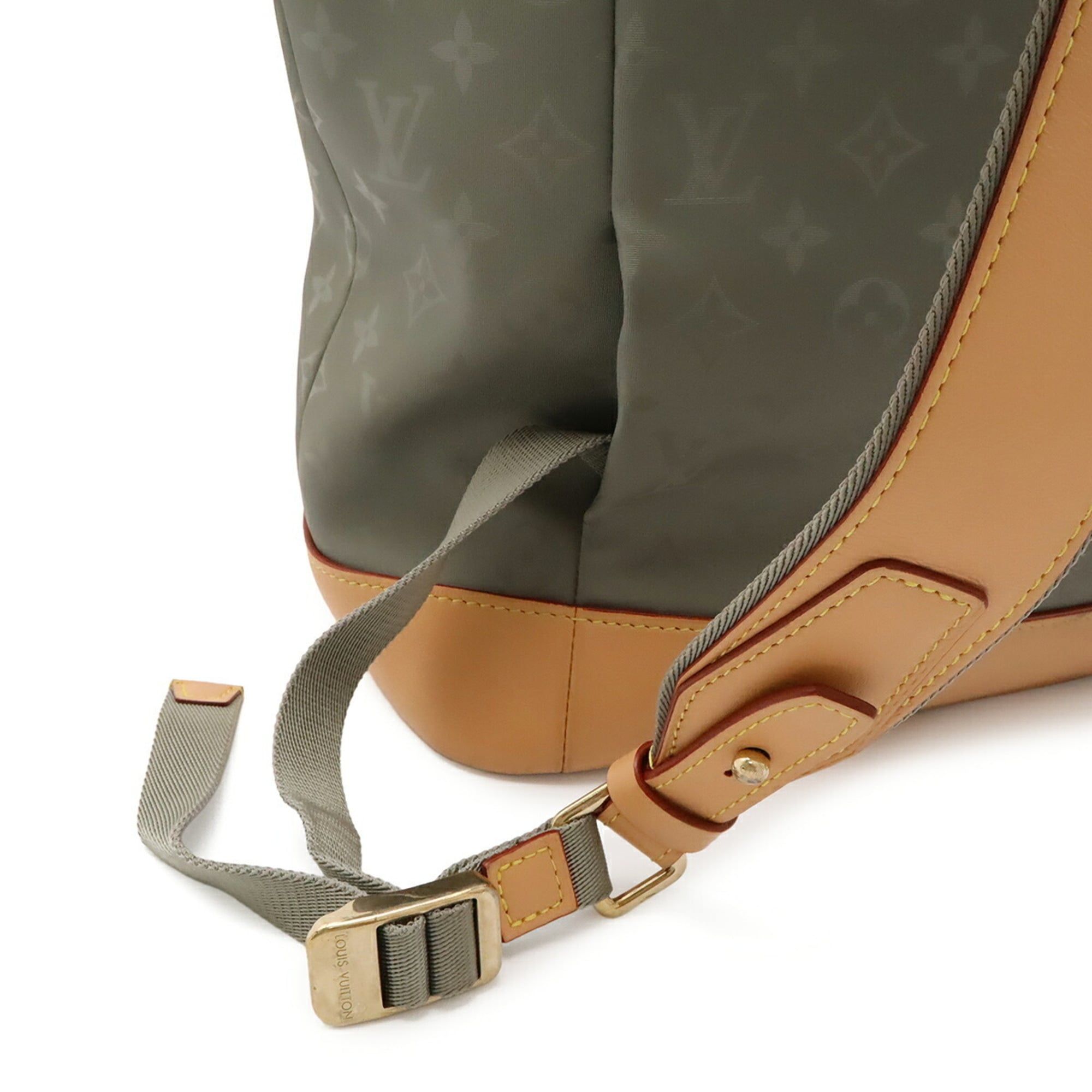 Silver Monogram Canvas Leather Backpack Tote Bag (Pre-Owned) - Louis Vuitton - Modalova