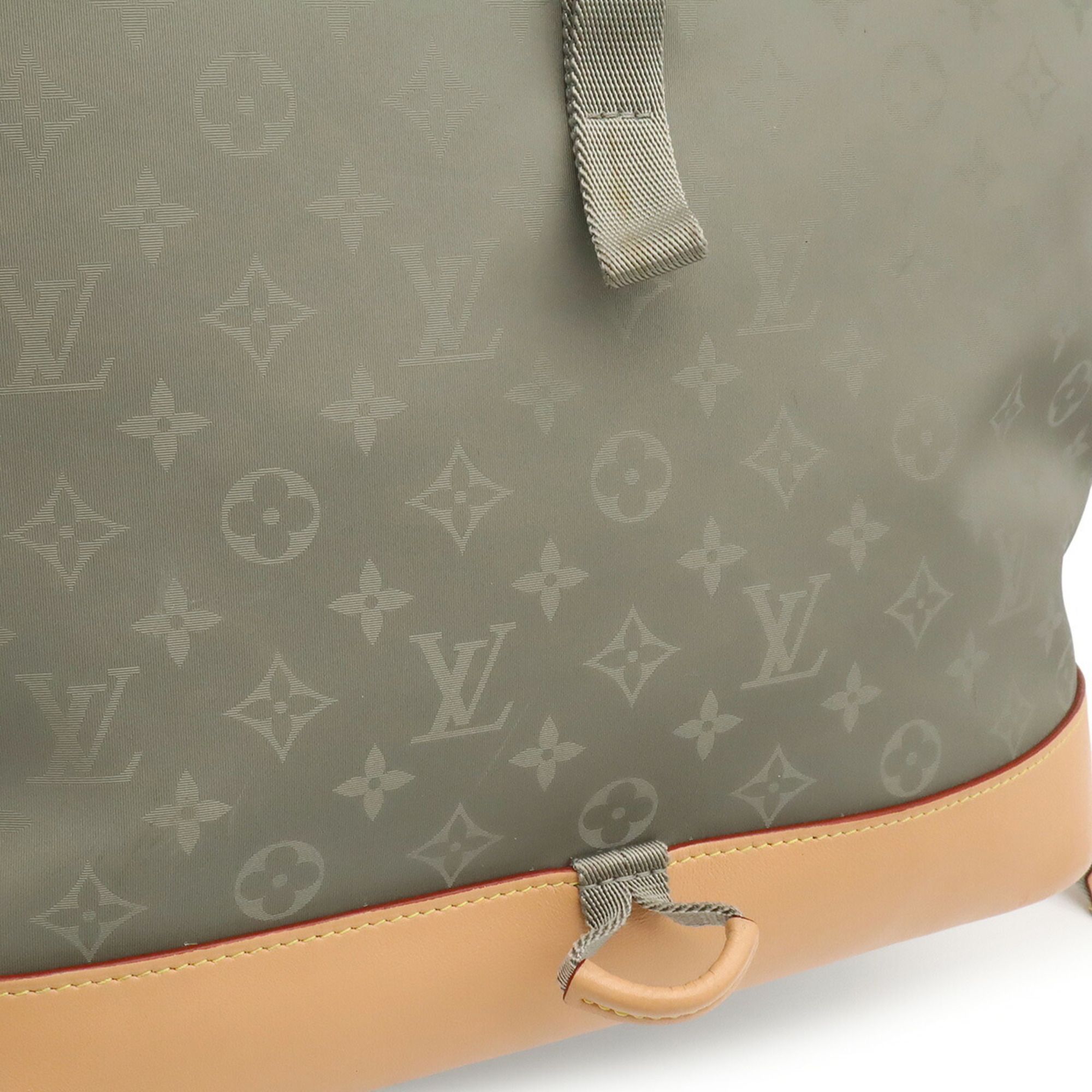 Silver Monogram Canvas Leather Backpack Tote Bag (Pre-Owned) - Louis Vuitton - Modalova