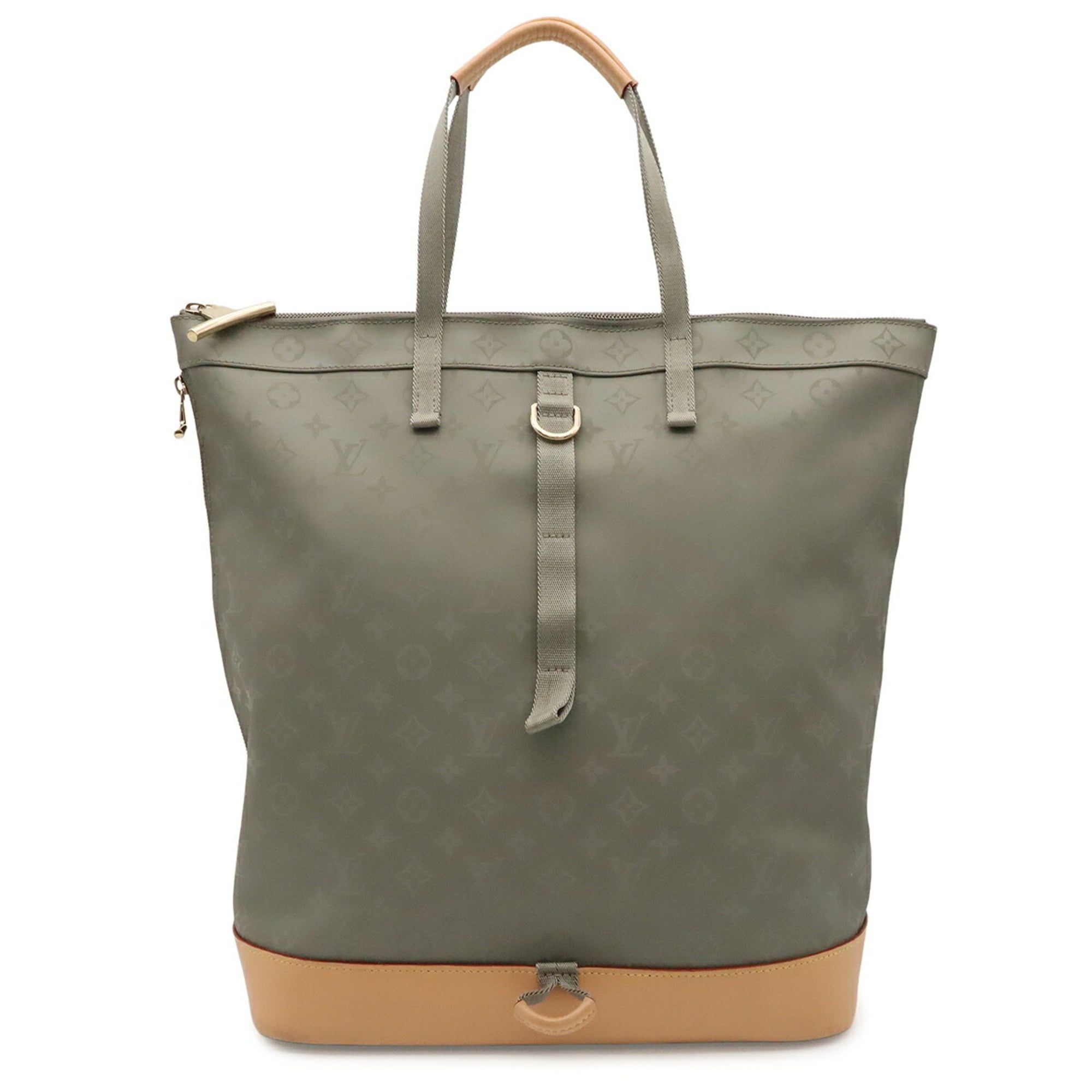 Silver Monogram Canvas Leather Backpack Tote Bag (Pre-Owned) - Louis Vuitton - Modalova