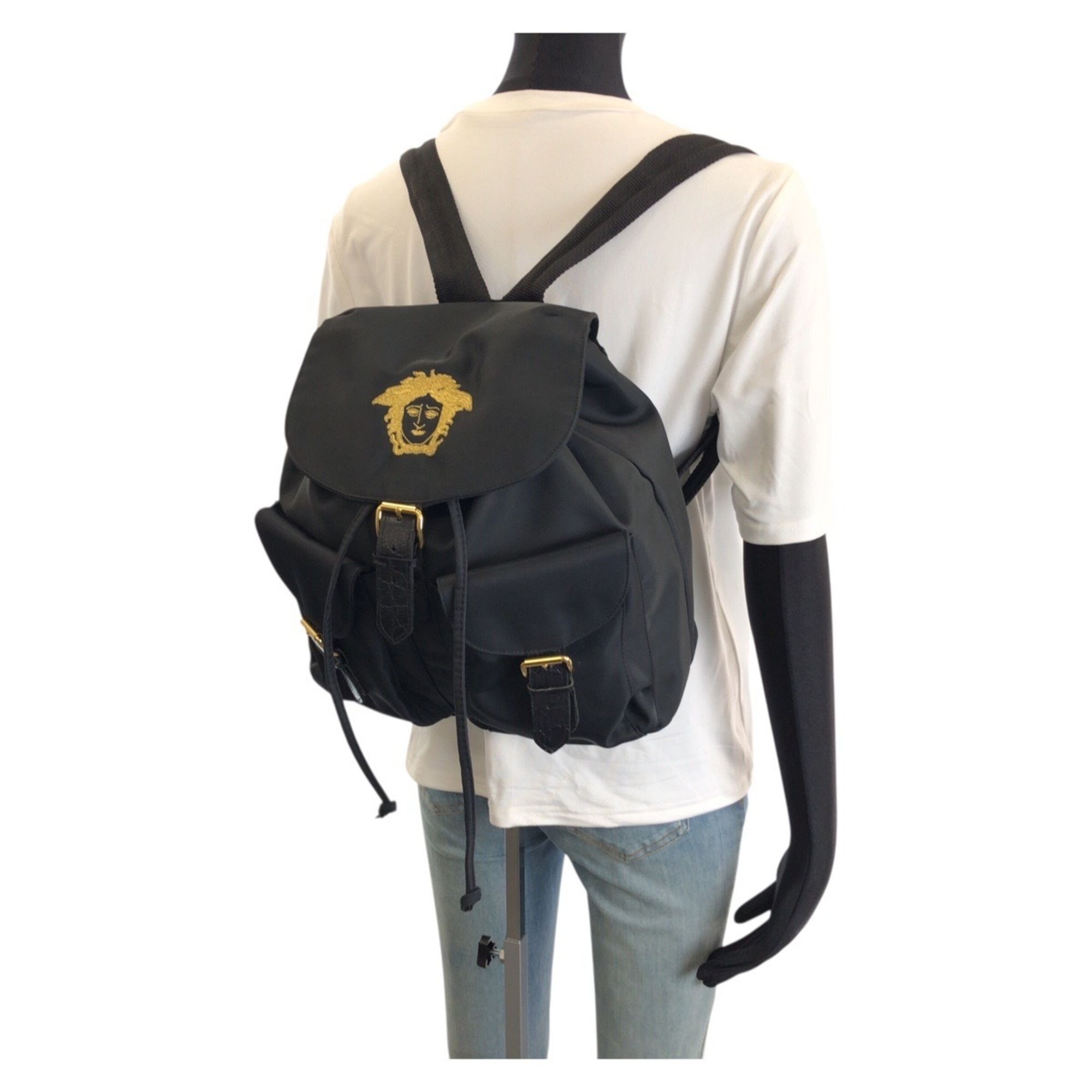 Nylon Backpack (Pre-Owned) - Versace - Modalova