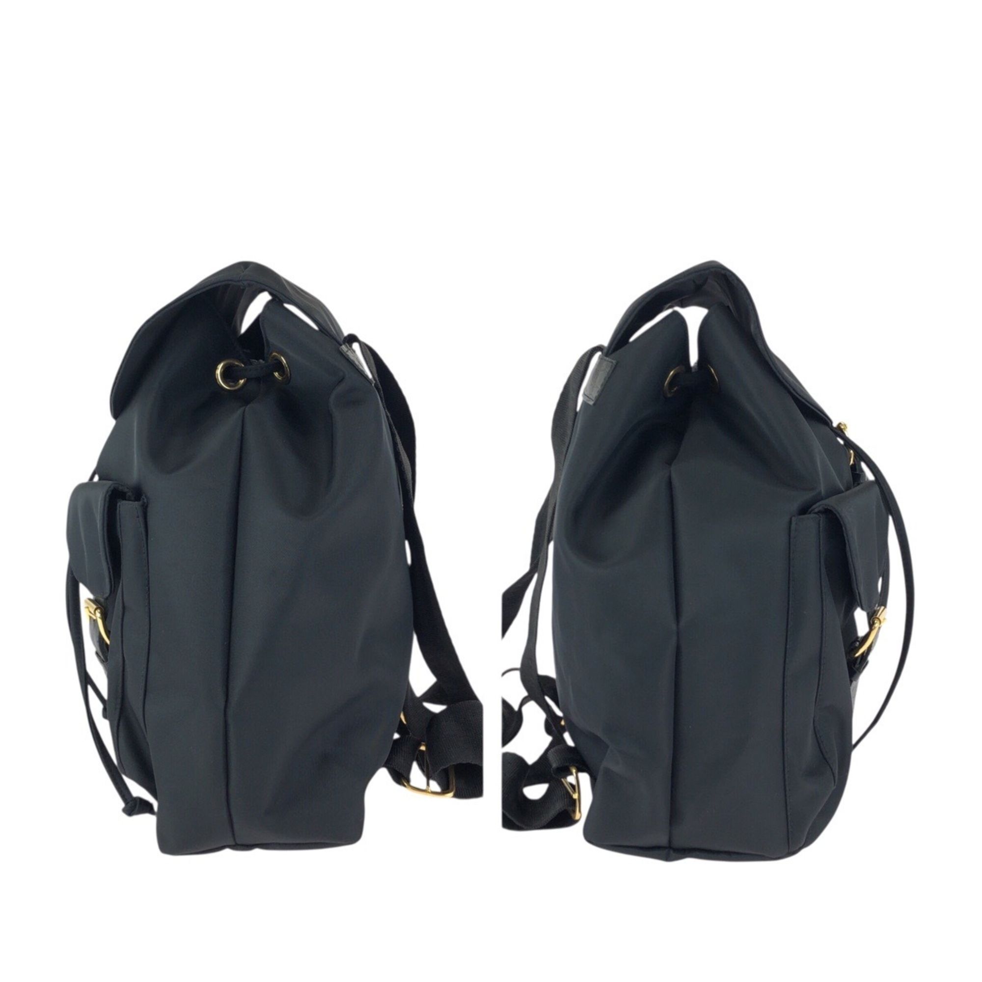 Nylon Leather Backpack (Pre-Owned) - Versace - Modalova