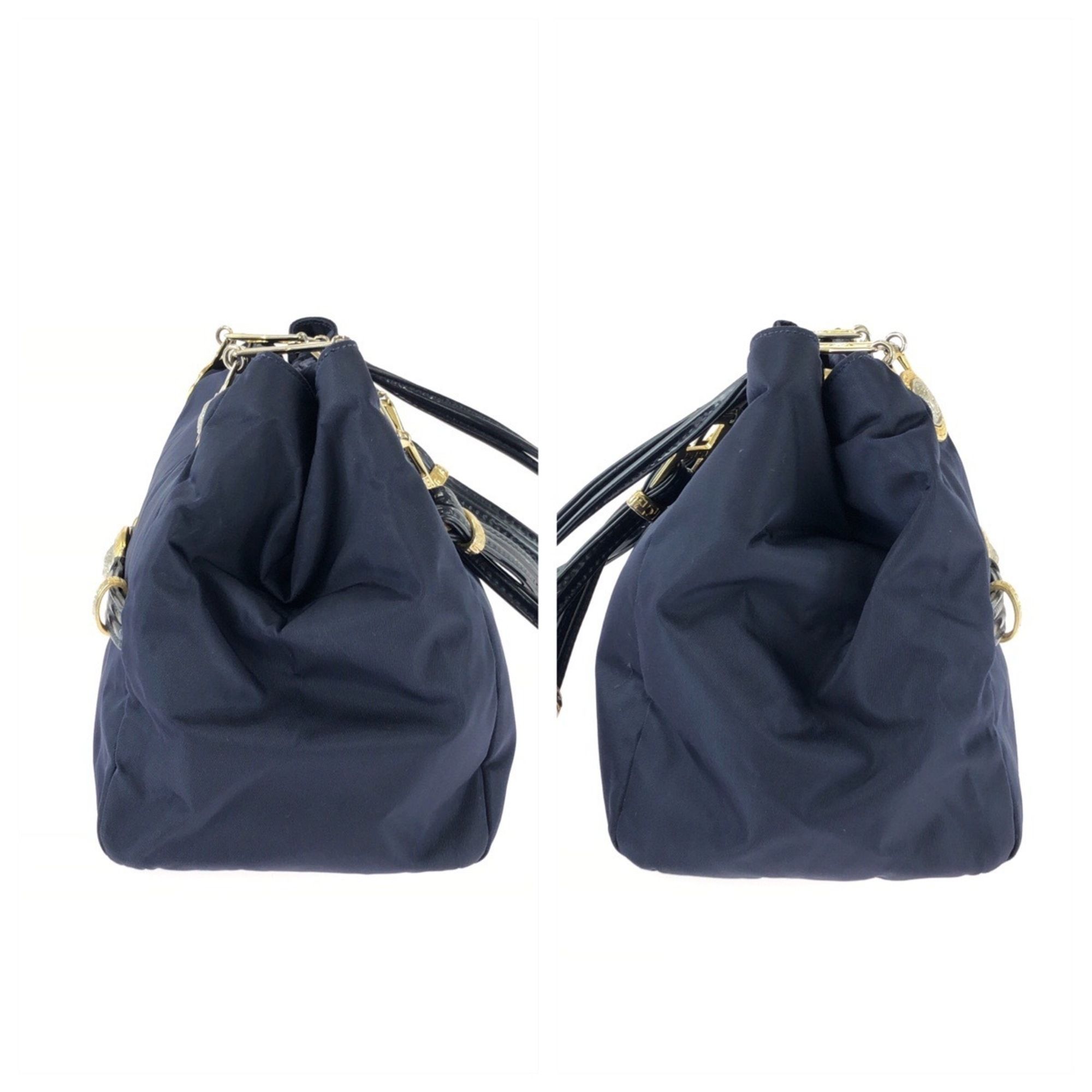 Nylon Patent Leather Shoulder Bag (Pre-Owned) - Versace - Modalova