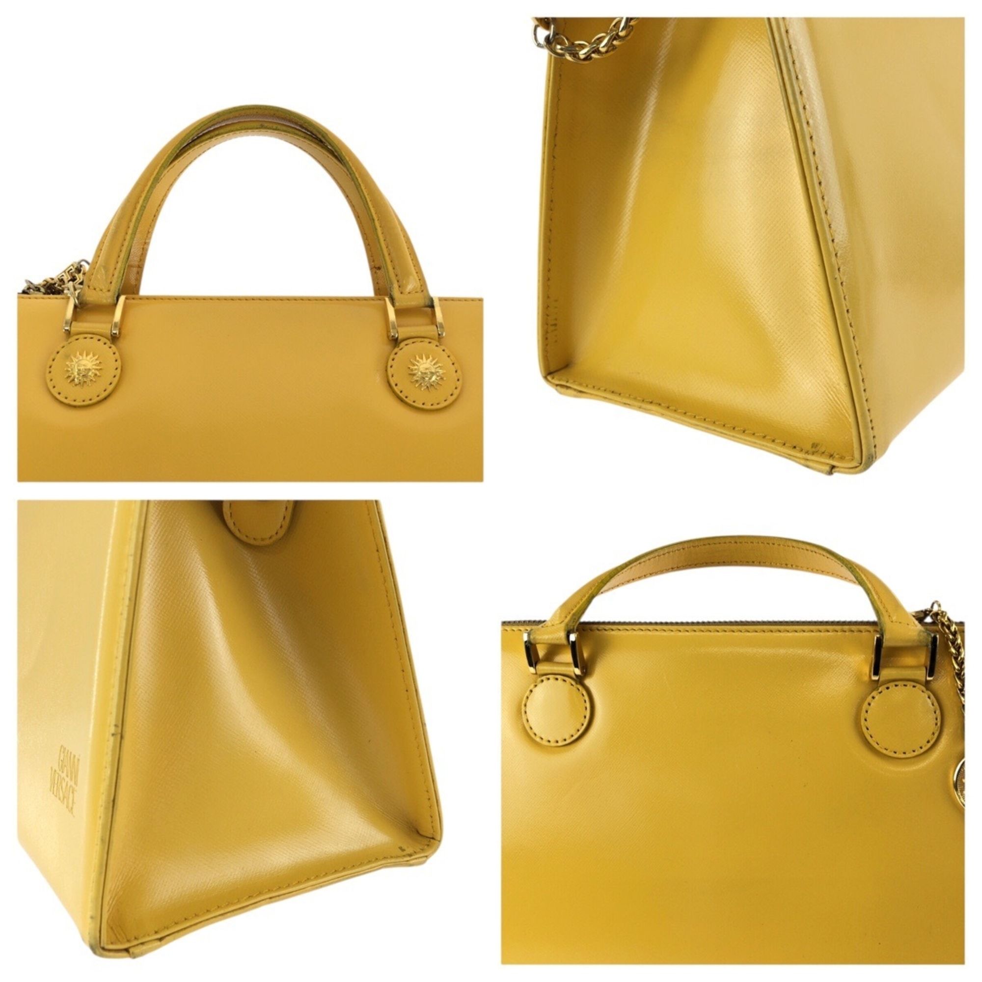 Leather Handbag Shoulder Bag (Pre-Owned) - Versace - Modalova