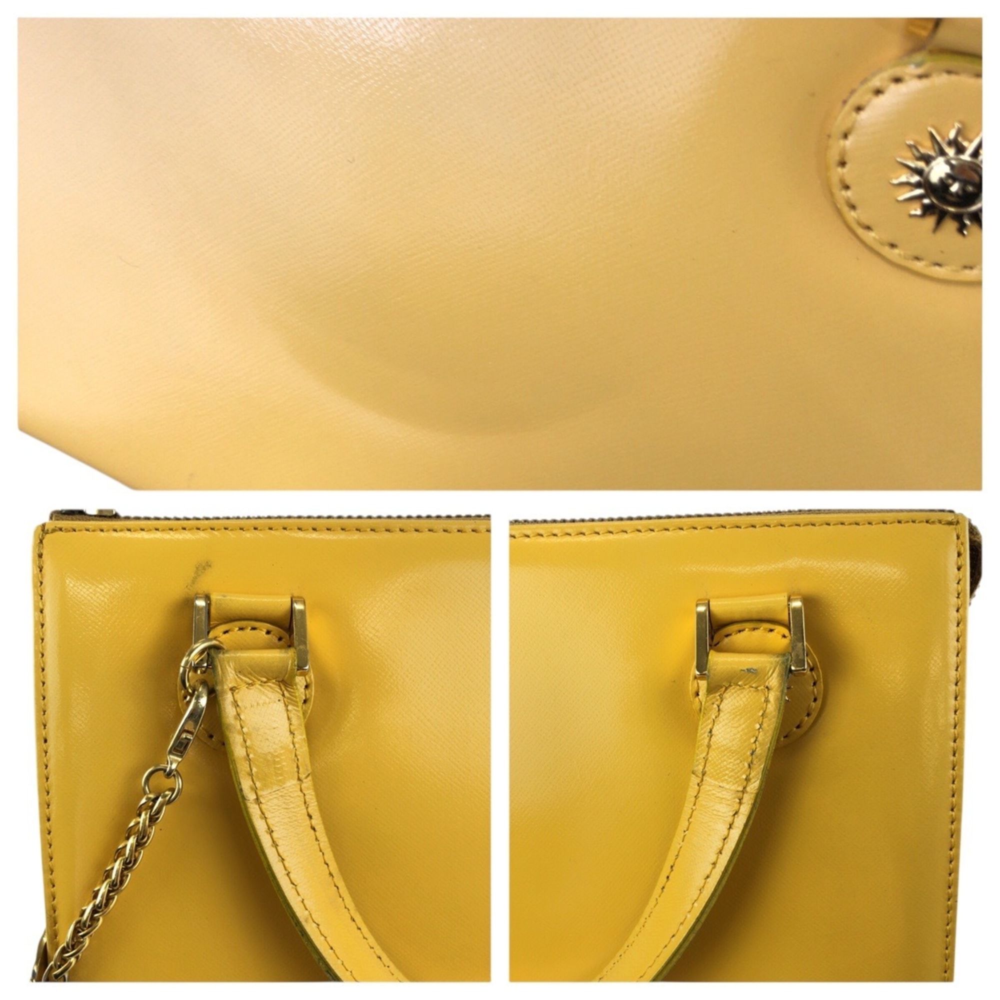 Leather Handbag Shoulder Bag (Pre-Owned) - Versace - Modalova