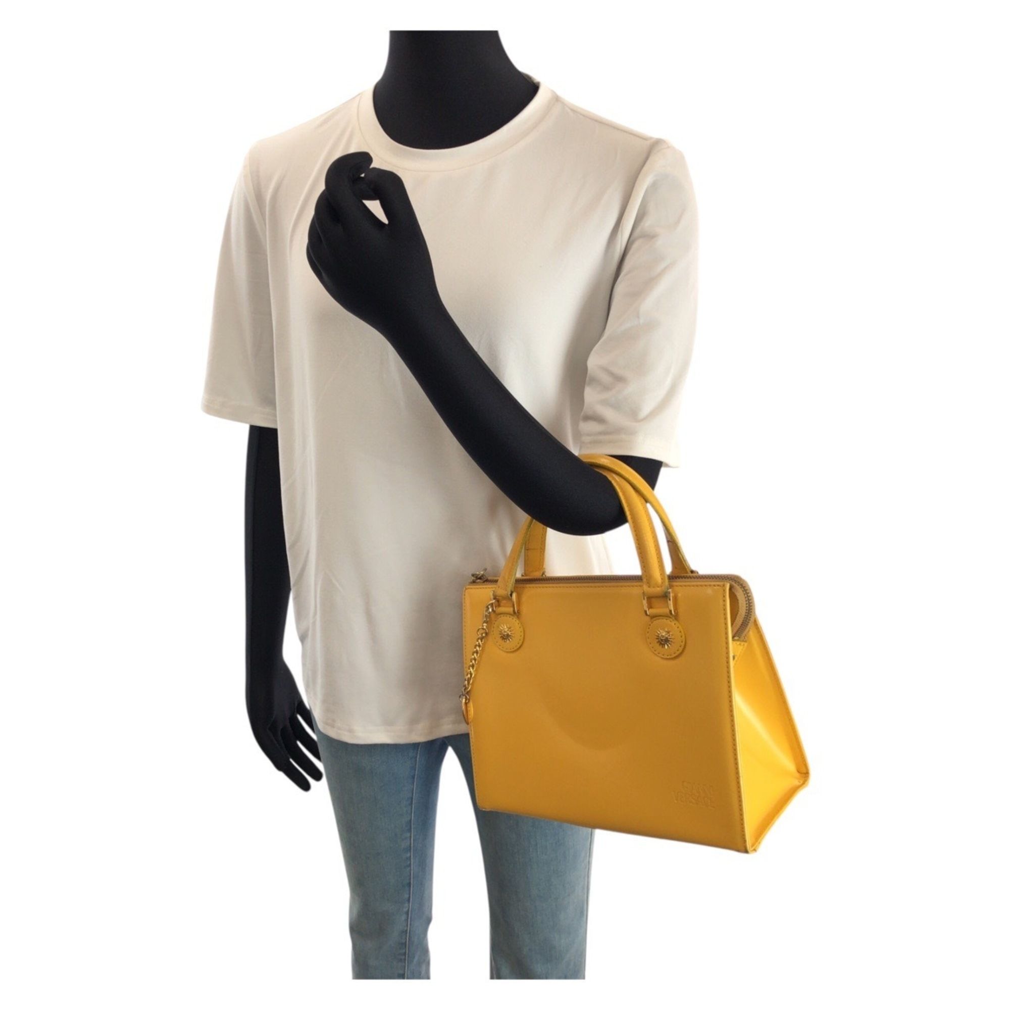Leather Handbag Shoulder Bag (Pre-Owned) - Versace - Modalova