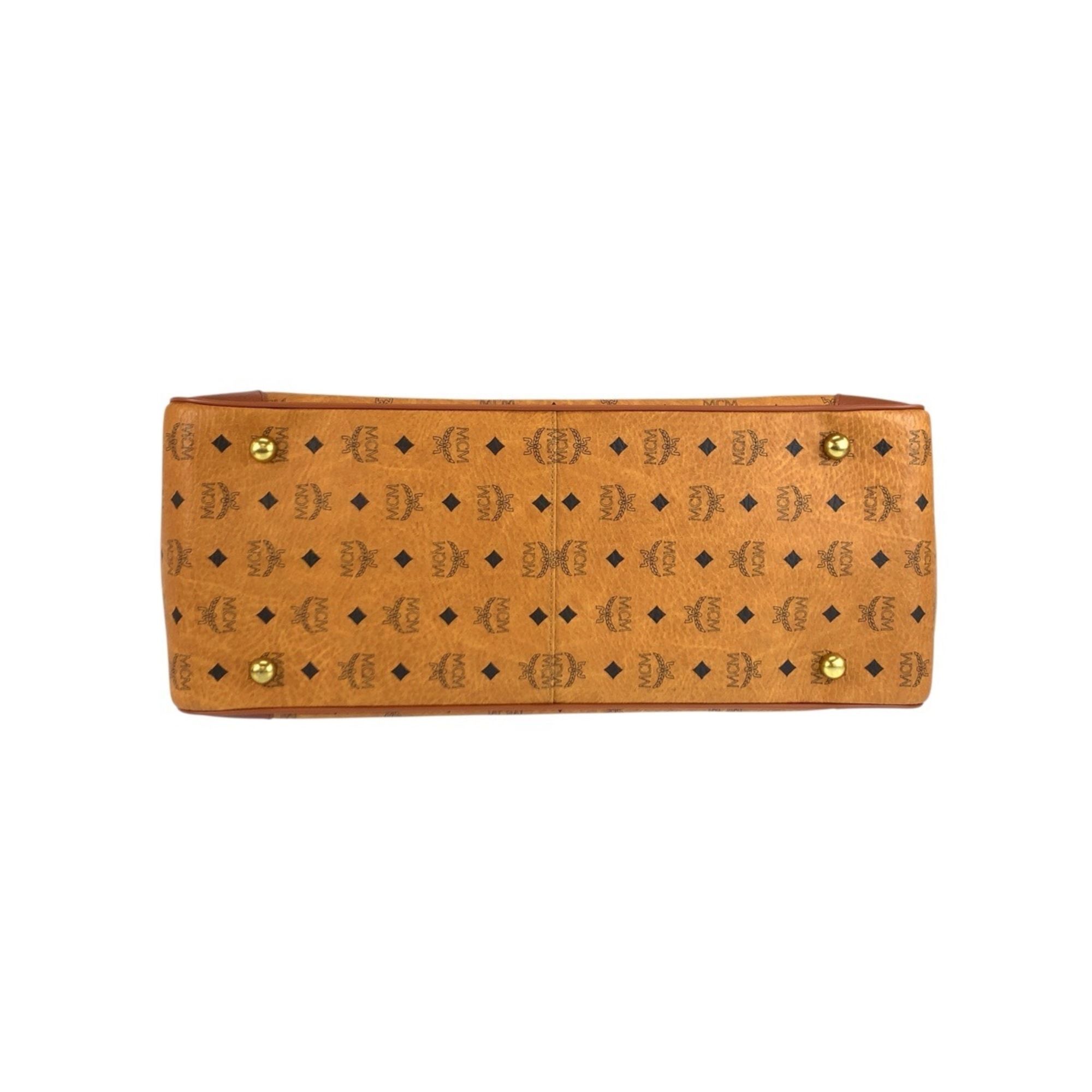 Leather Boston Bag Shoulder Bag (Pre-Owned) - MCM - Modalova